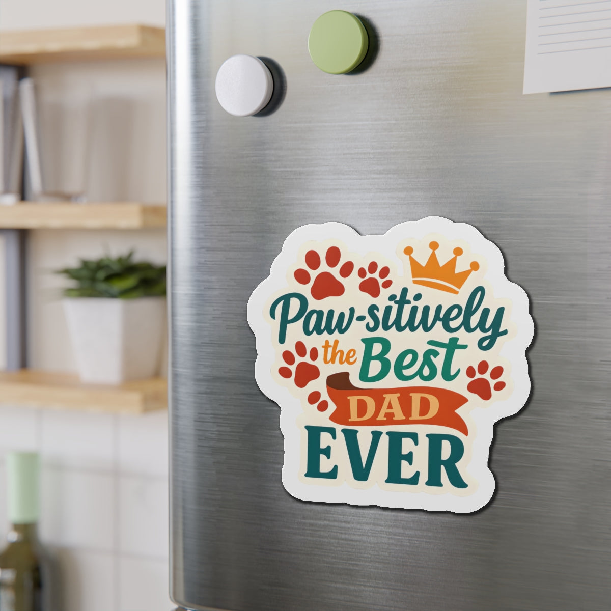 Paw-sitively The Best Dad Ever Magnet | Dog Lover Father’s Day Gift