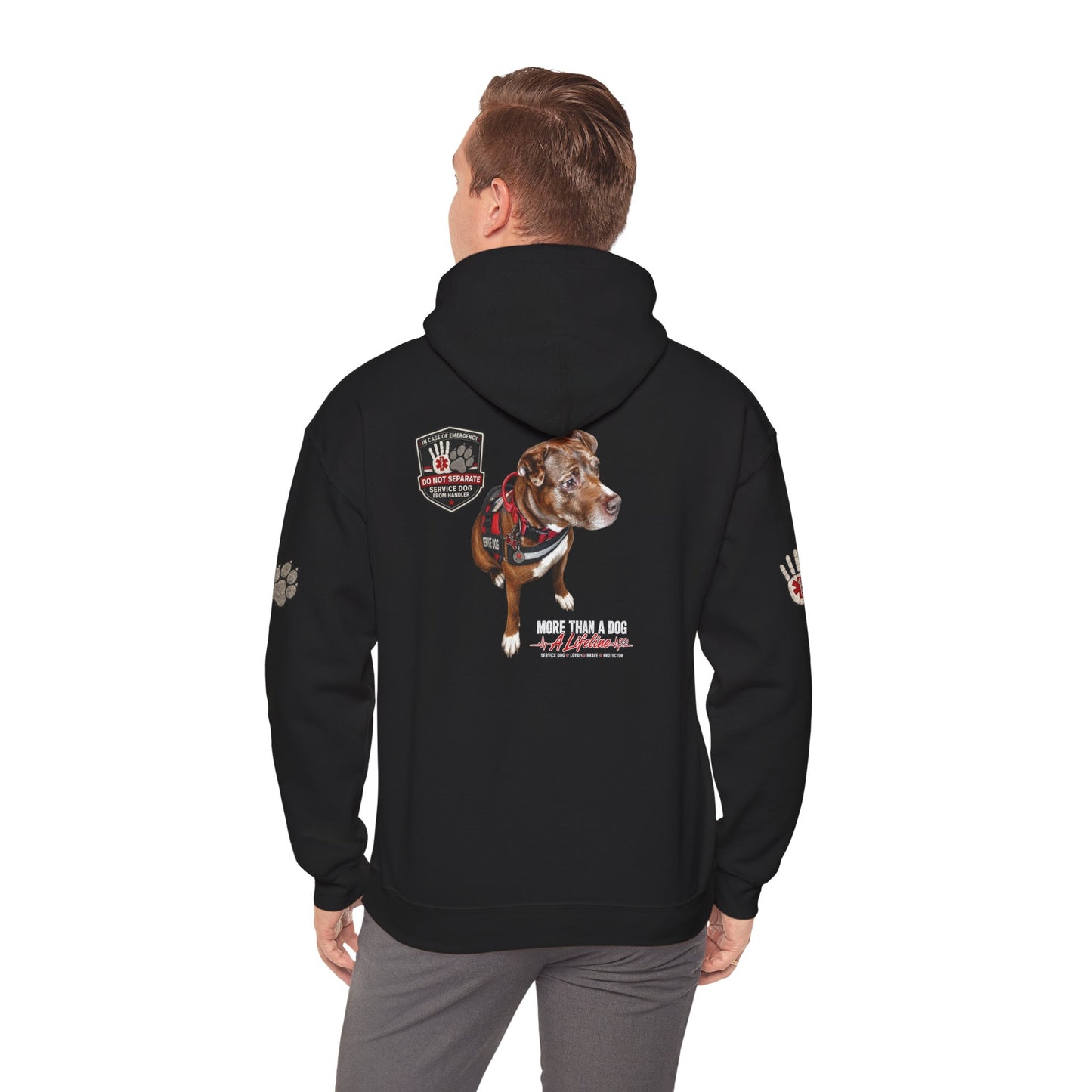 Custom Service Dog Tribute Hoodie – More Than a Dog, A Lifeline