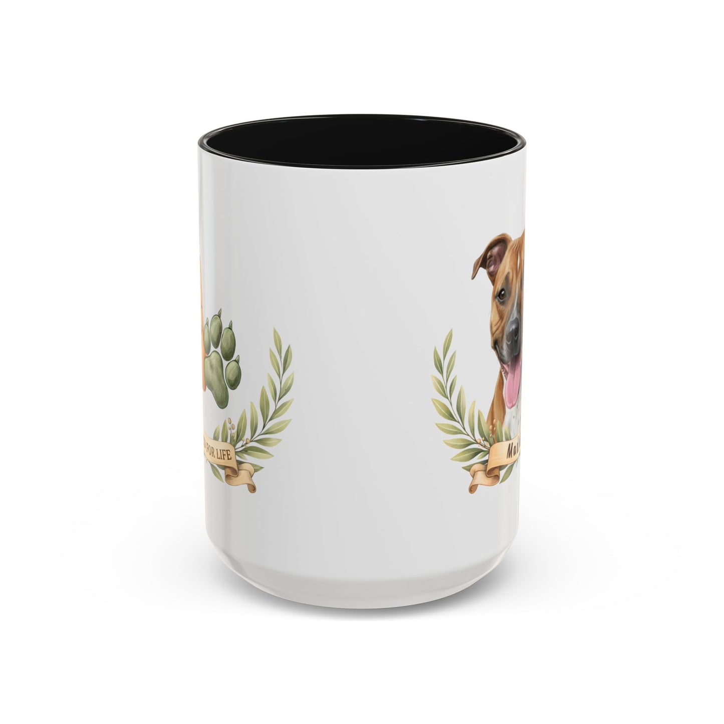 Personalized Dog Mug – Custom Digital Pencil Sketch Portrait (Ladies’ Edition – Bonded for Life)