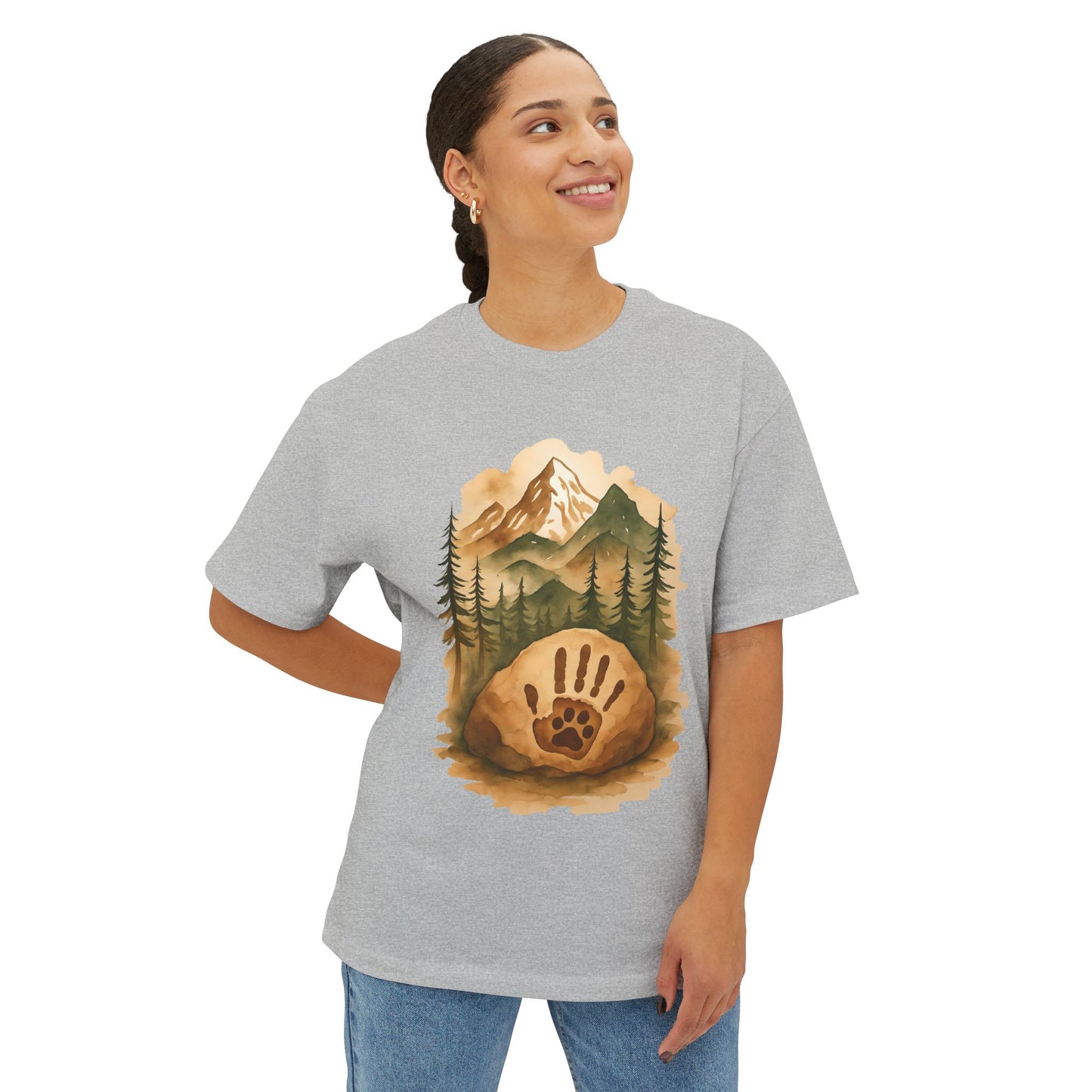 Bully Bond Corp Handprint & Paw Forest T-Shirt – Bella+Canvas 3010