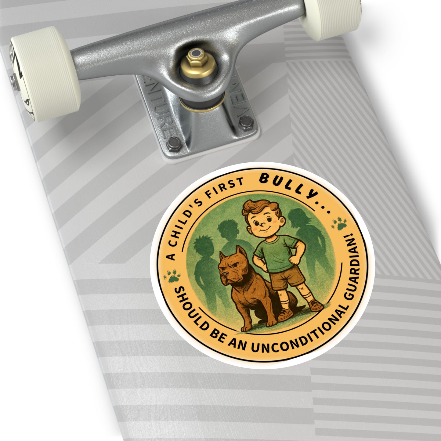 A Child’s First Bully Round Vinyl Sticker