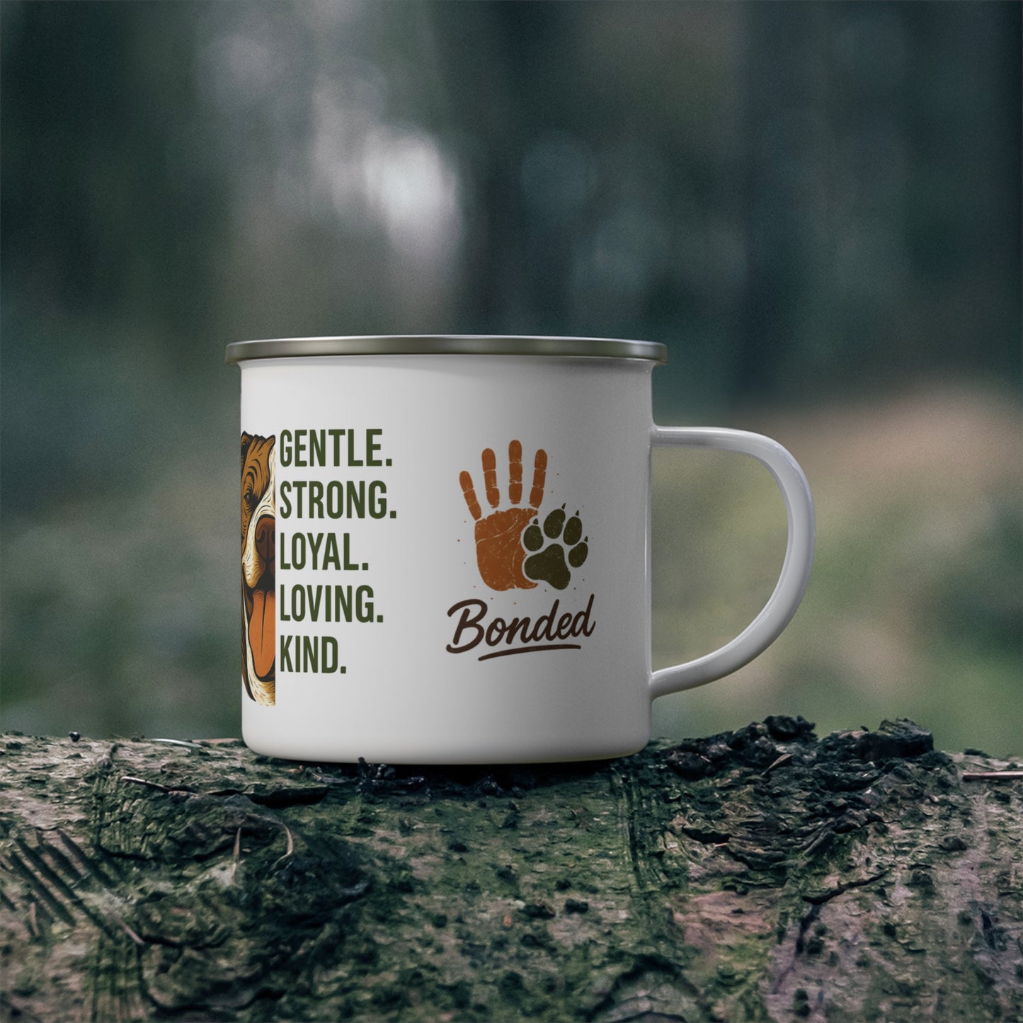 Bonded Camping Mug – Pit Bull Love & Loyalty