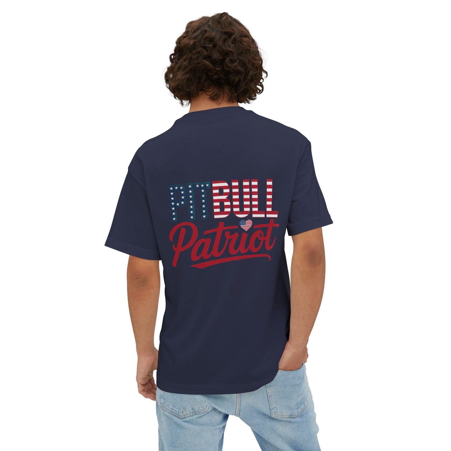 Pitbull Patriot | Bella + Canvas Tee | Double-Sided American Pride Shirt