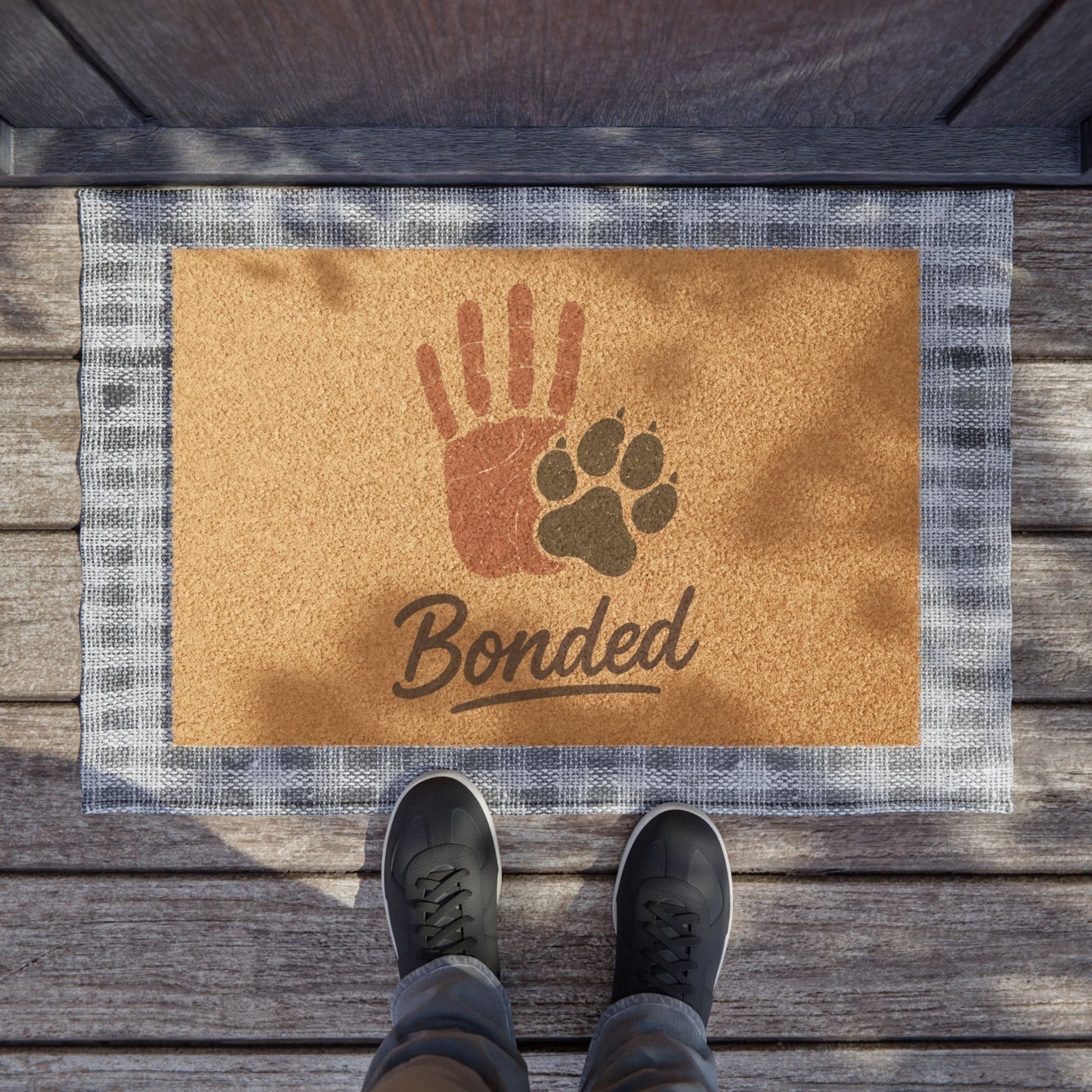 Bonded Hand & Paw Welcome Doormat – Powerbreed Home Essential