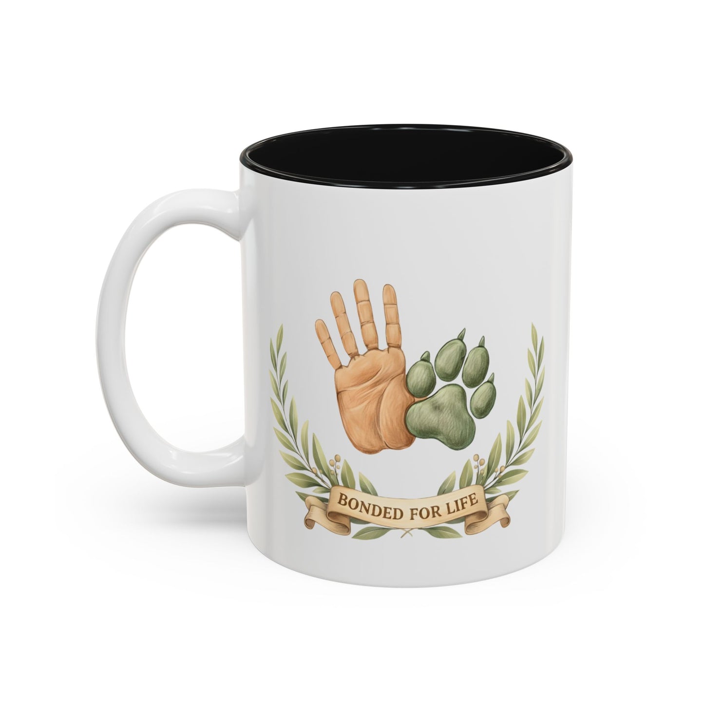 Personalized Dog Mug – Custom Digital Pencil Sketch Portrait (Ladies’ Edition – Bonded for Life)