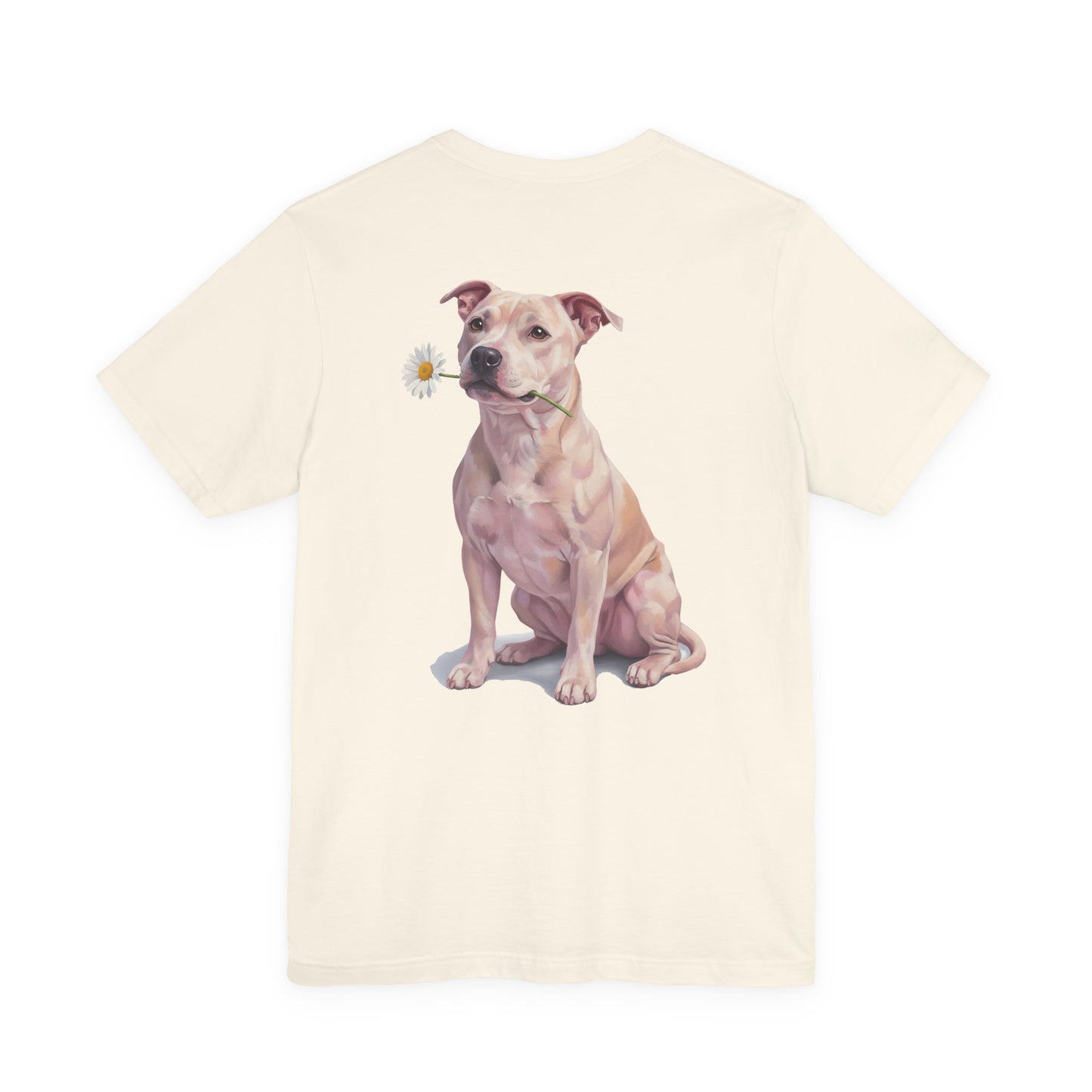 Staffy Mom – Gentle Pastel Daisy Edition