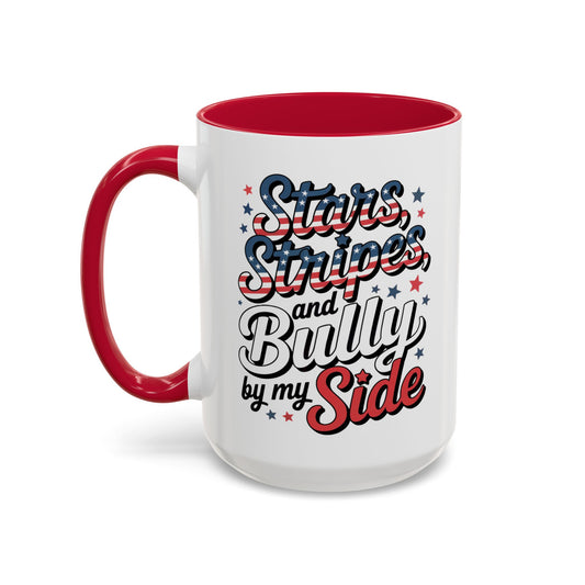 Pitbull Patriot Mug – American Flag Dog Lovers Coffee Cup
