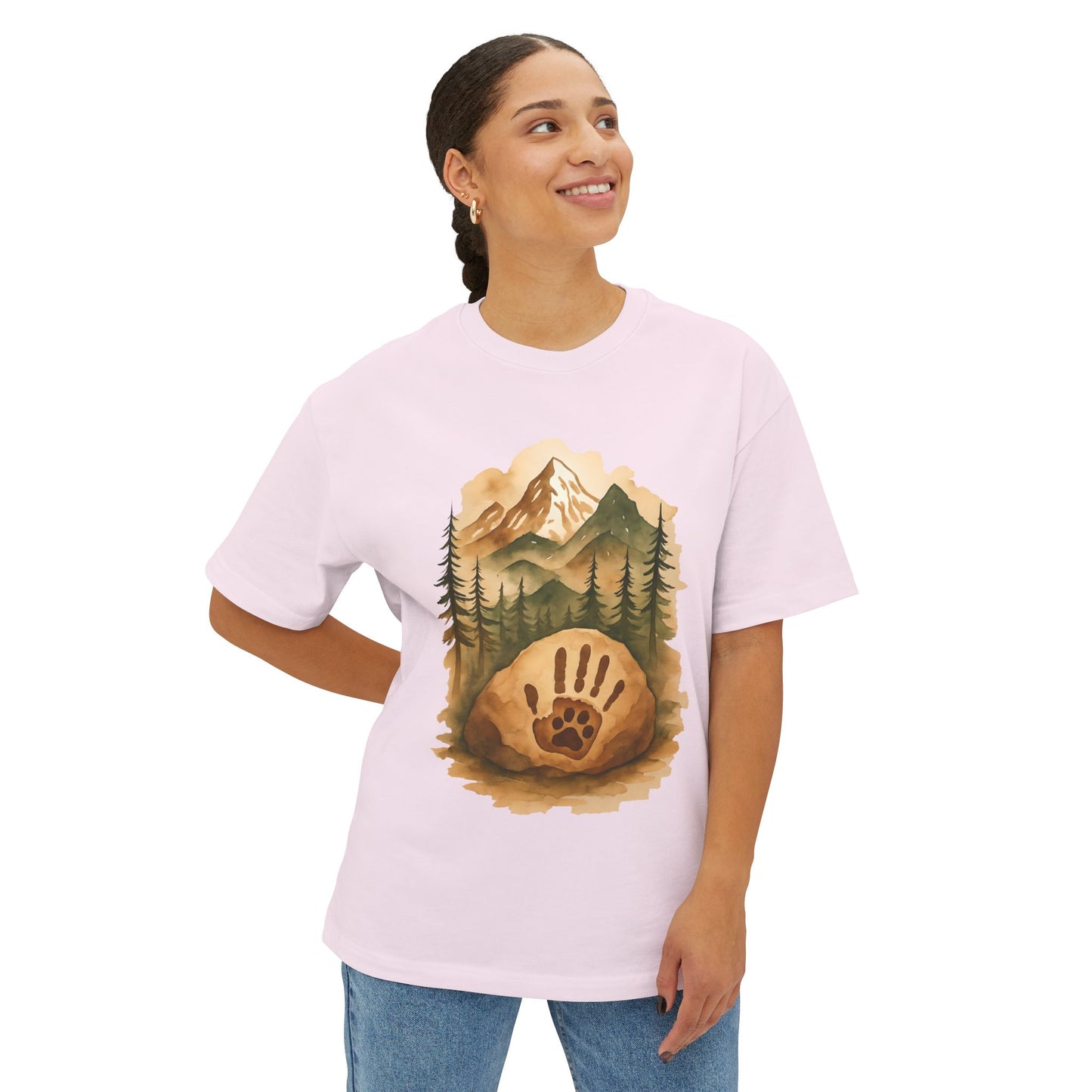 Bully Bond Corp Handprint & Paw Forest T-Shirt – Bella+Canvas 3010