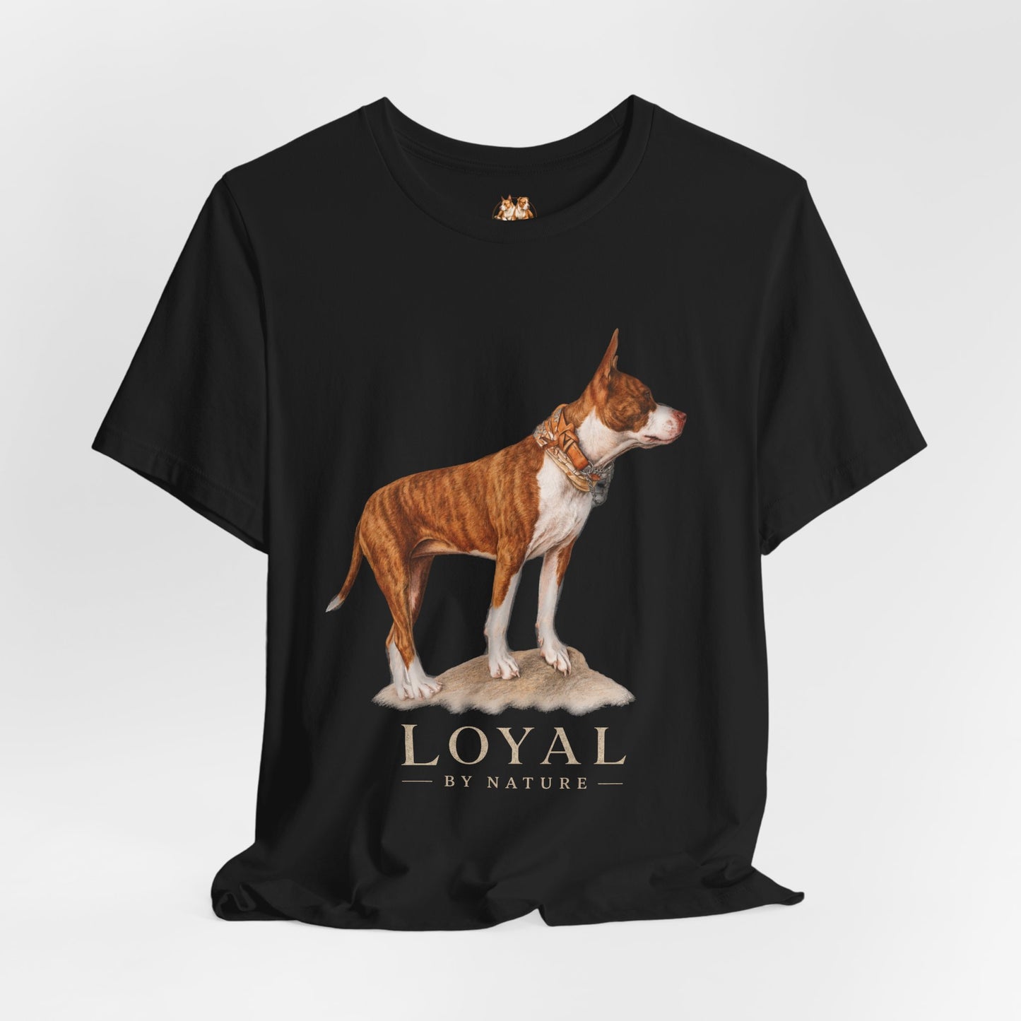 Custom Pit Bull Portrait T-Shirt | Your Dog as a Premium Digital Pencil Sketch | Personalized Powerbreed Apparel