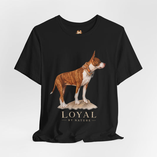 Custom Pit Bull Portrait T-Shirt | Your Dog as a Premium Digital Pencil Sketch | Personalized Powerbreed Apparel