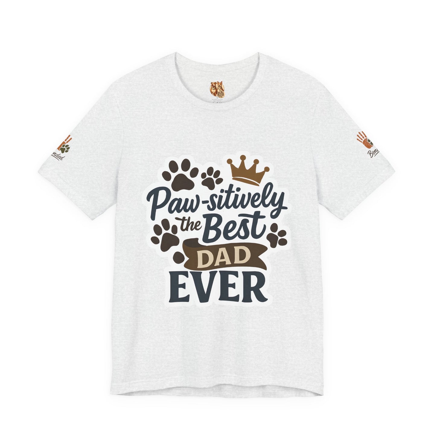 Paw-sitively the Best Dog Dad Ever | Bella + Canvas 3001 Olive Tee