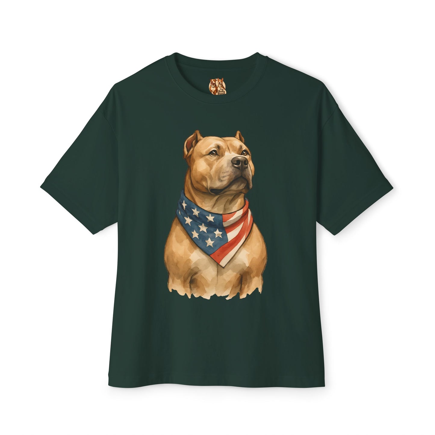 Pitbull Patriot | Bella + Canvas Tee | Double-Sided American Pride Shirt