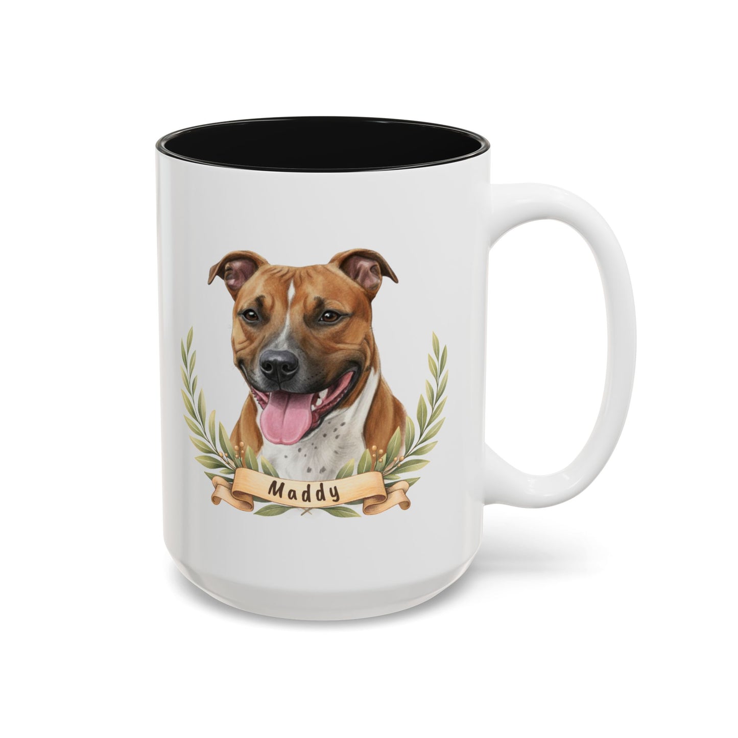Personalized Dog Mug – Custom Digital Pencil Sketch Portrait (Ladies’ Edition – Bonded for Life)