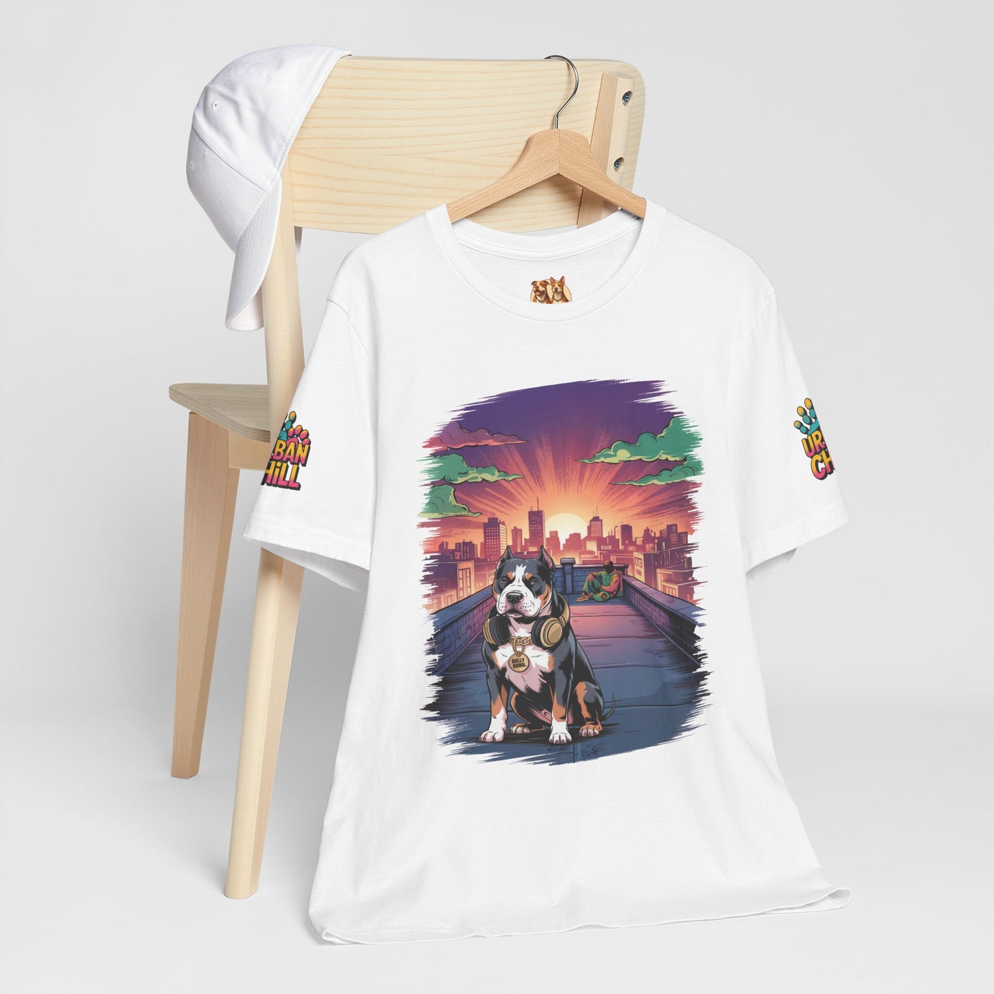 Urban Chill Rooftop Premium Graphic Tee – Multi-Print Bella+Canvas 3001