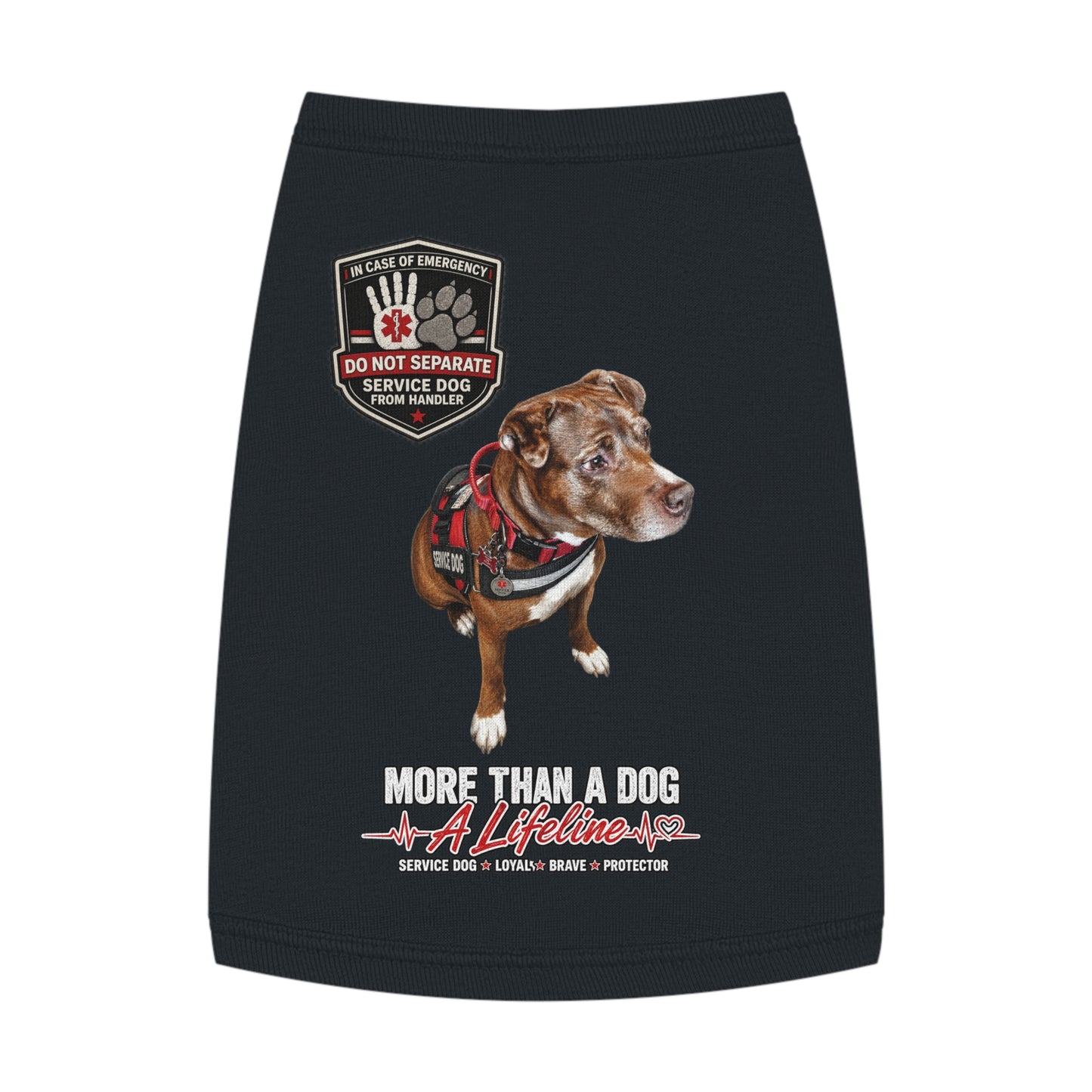 Personalized Service Dog Pet Tank Top | More Than A Dog, A Lifeline™