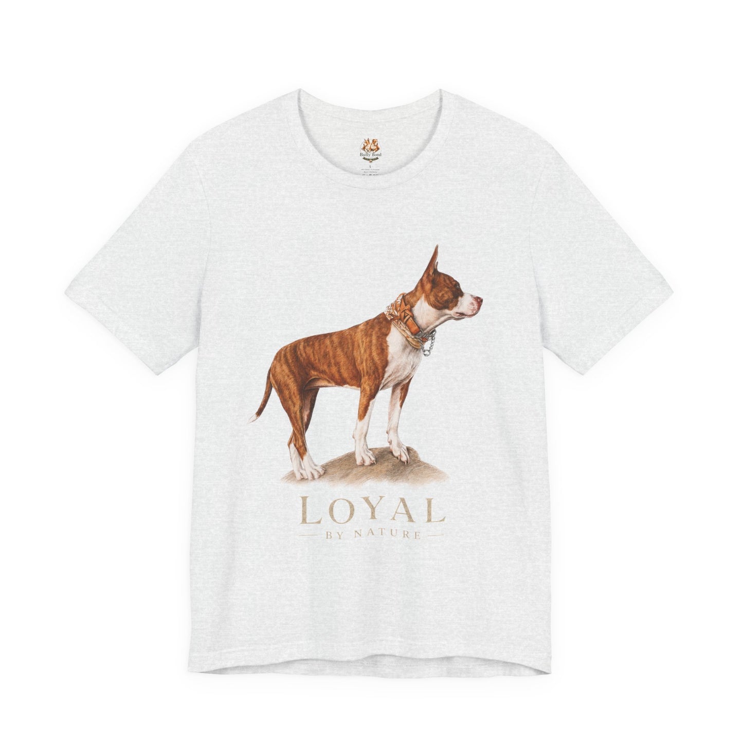 Custom Pit Bull Portrait T-Shirt | Your Dog as a Premium Digital Pencil Sketch | Personalized Powerbreed Apparel
