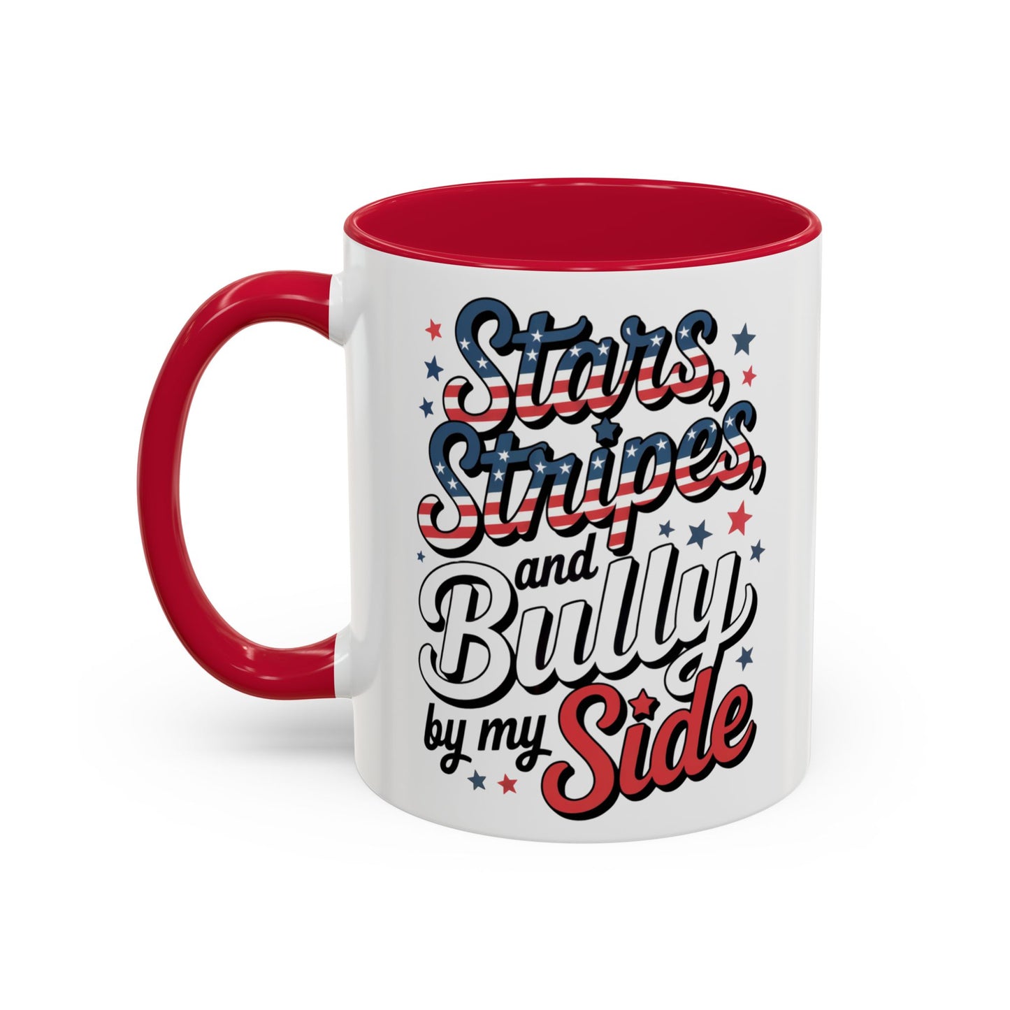 Pitbull Patriot Mug – American Flag Dog Lovers Coffee Cup