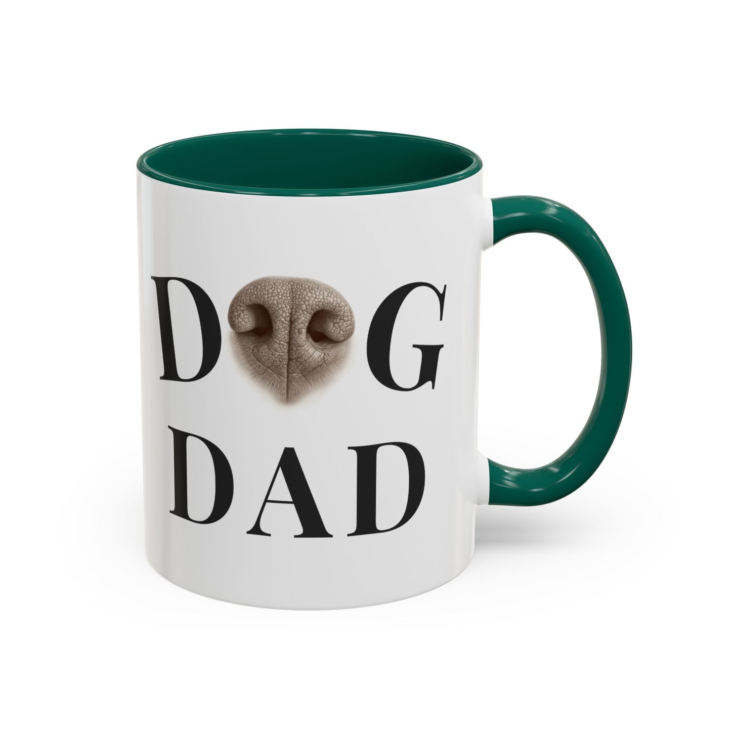 Personalized Dog Dad Mug – Your Dog’s Nose Custom Design