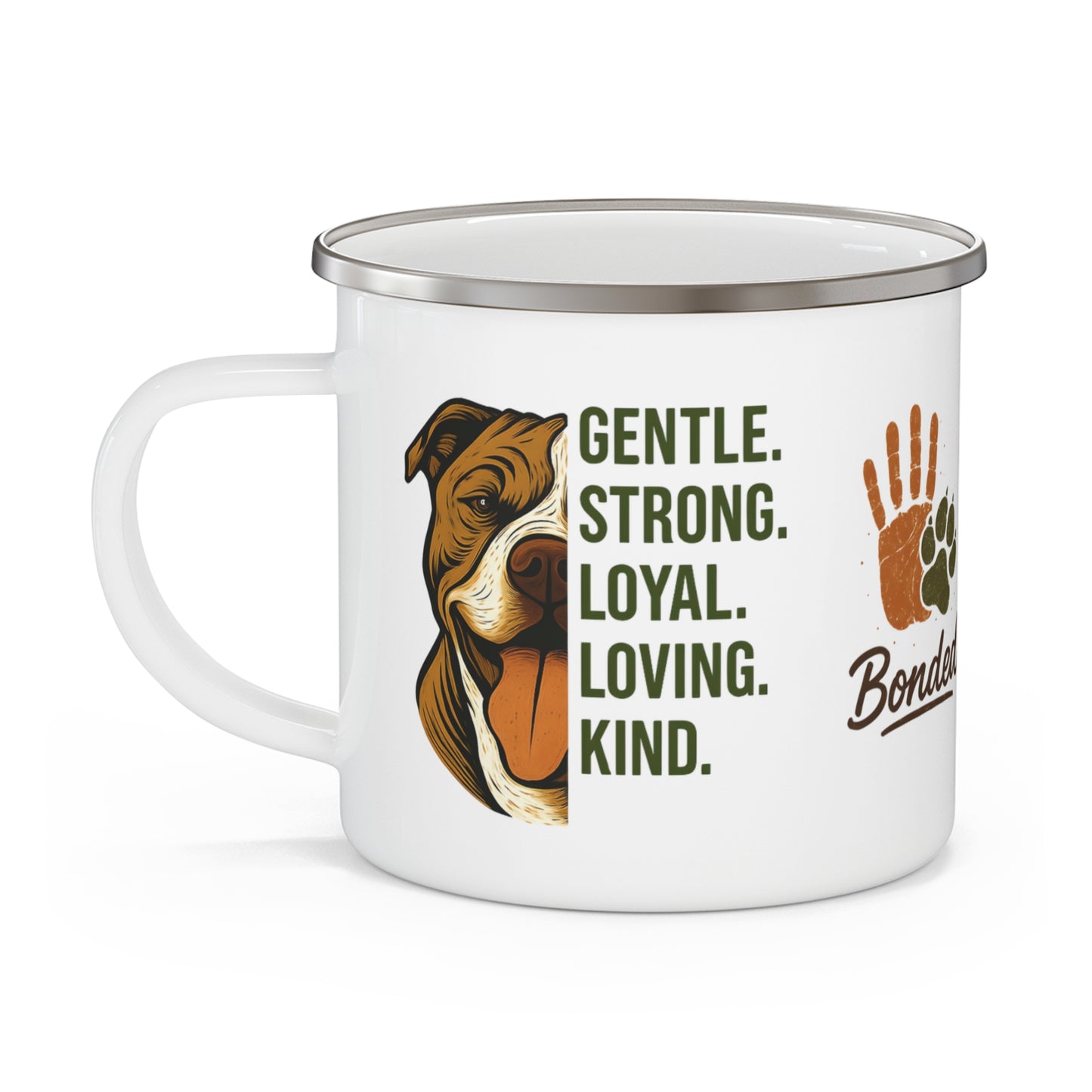 Bonded Camping Mug – Pit Bull Love & Loyalty