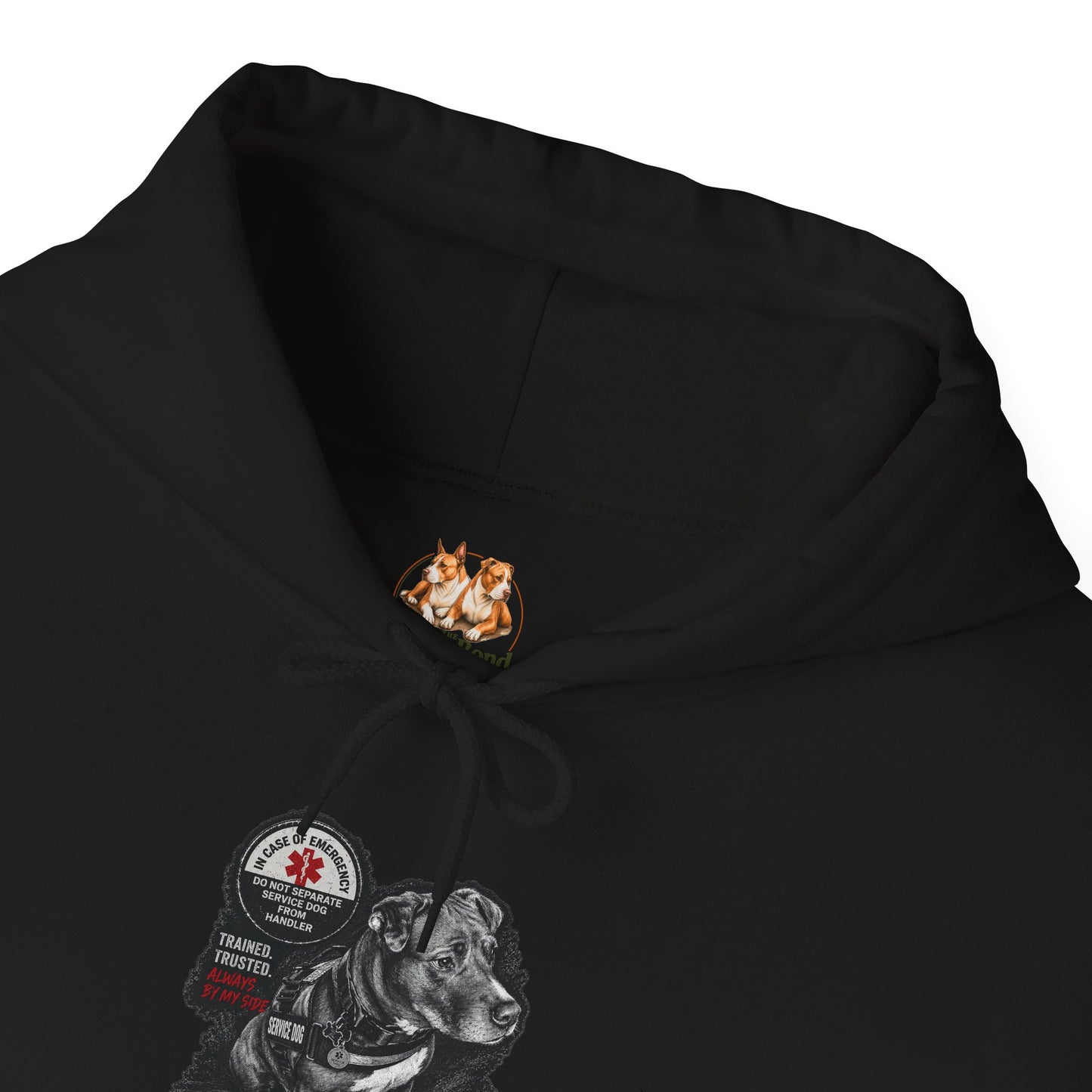 Personalized Service Dog Hoodie – "More Than a Dog, A Lifeline" Custom Pet Portrait Hoodie