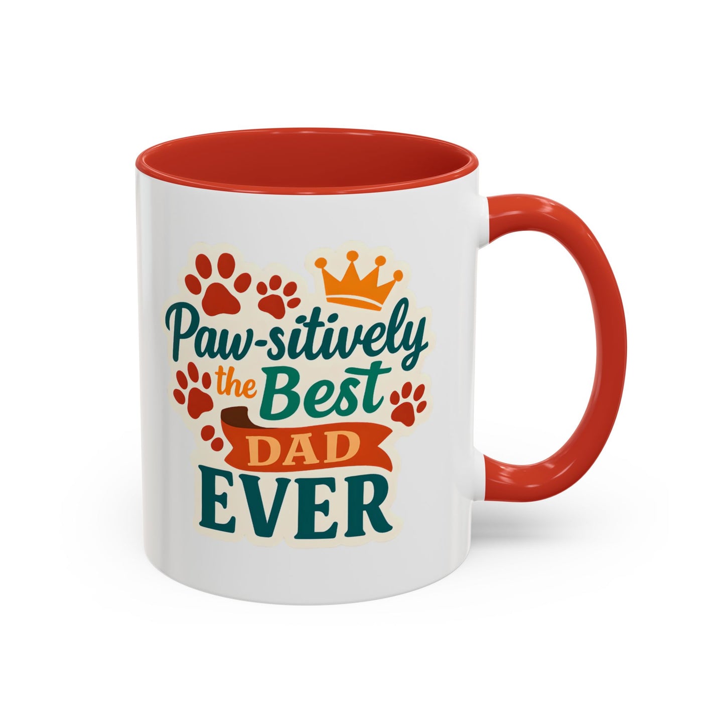 Paw-sitively the Best Dad Ever Dog Mug – Orca Accent Coffee Cup
