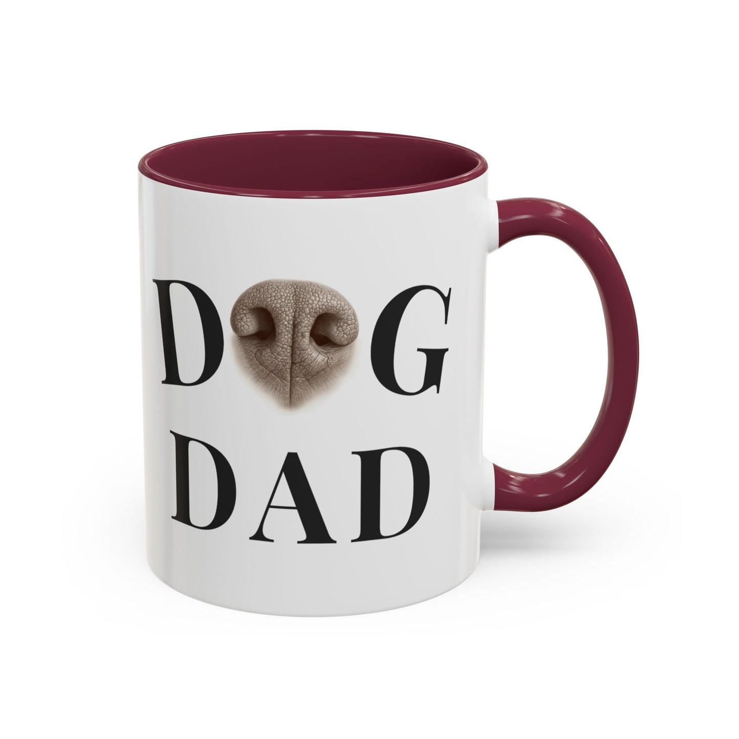 Personalized Dog Dad Mug – Your Dog’s Nose Custom Design