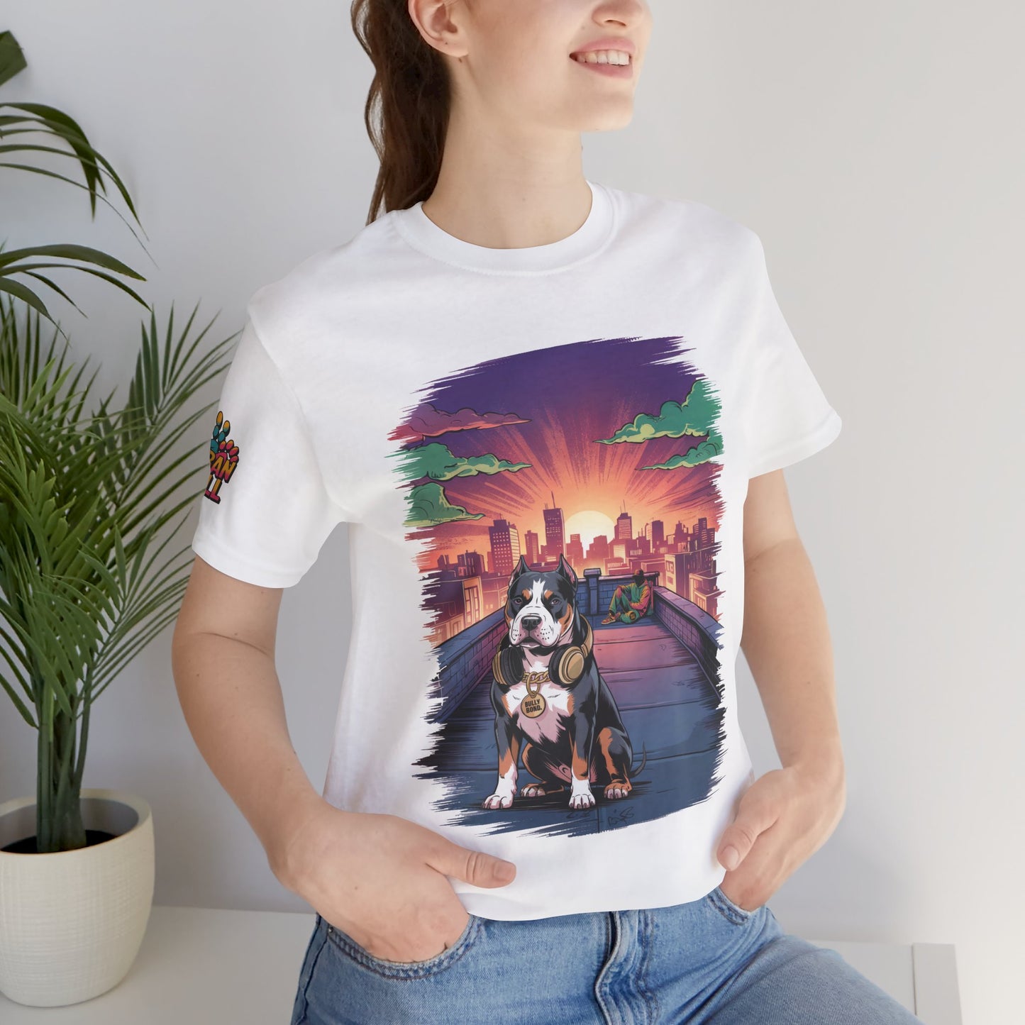 Urban Chill Rooftop Premium Graphic Tee – Multi-Print Bella+Canvas 3001