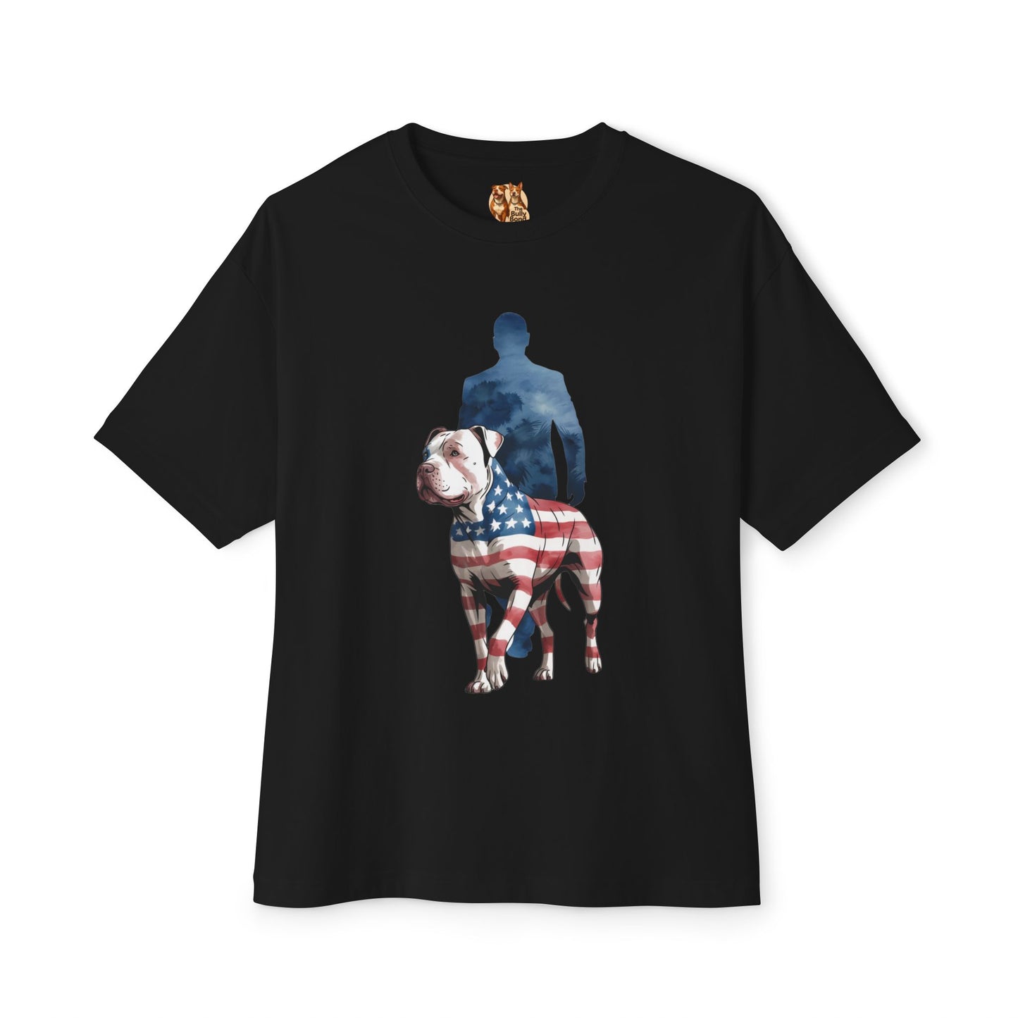 Stars, Stripes, and Bully by My Side – Patriotic Pitbull T-Shirt
