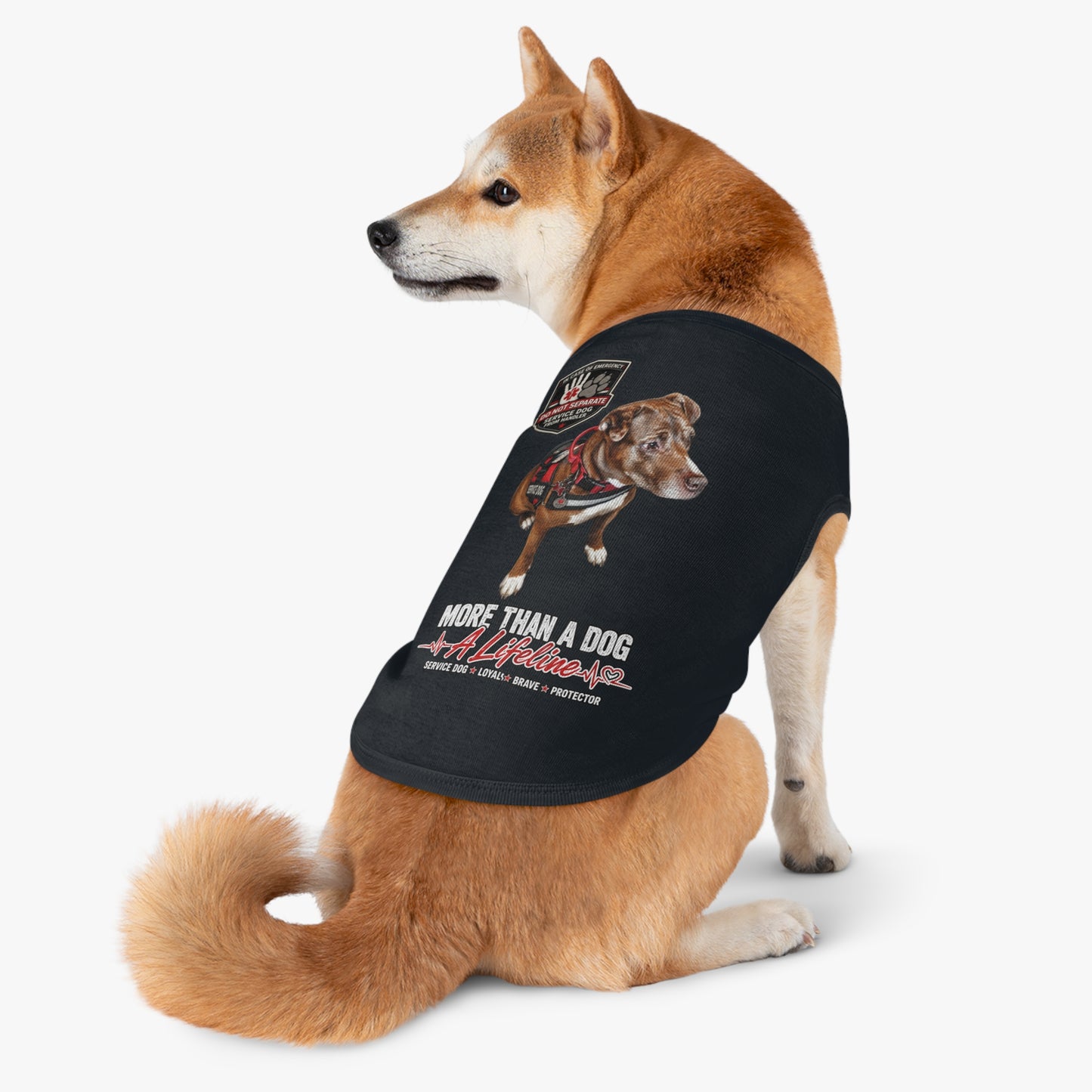 Personalized Service Dog Pet Tank Top | More Than A Dog, A Lifeline™