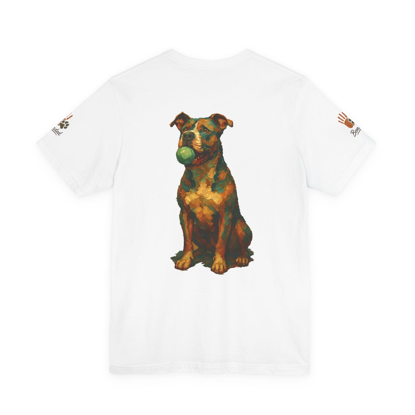 Paw-sitively the Best Dog Dad Ever | Bella + Canvas 3001 Olive Tee