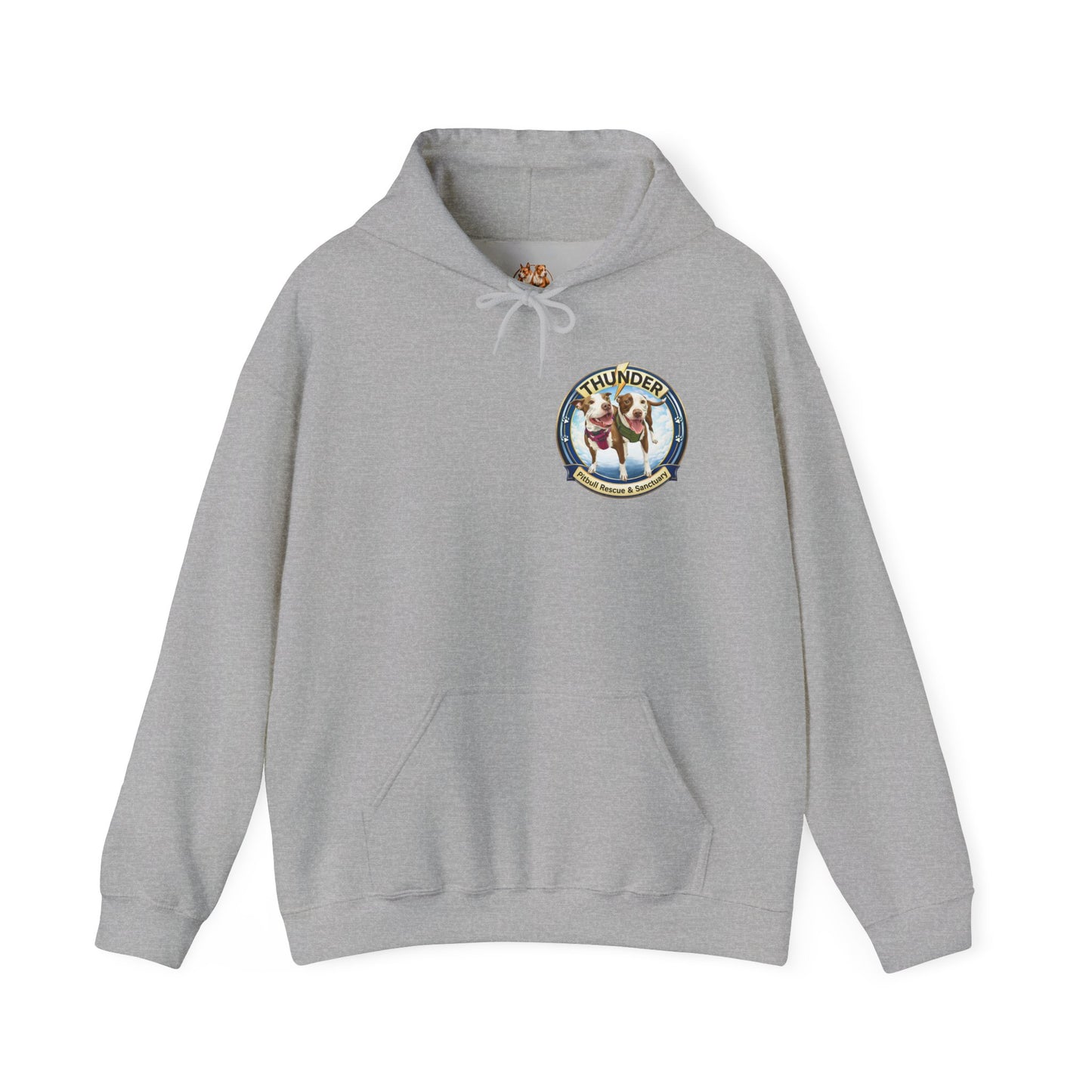 Thunder Pitbull Rescue & Sanctuary Hoodie | Custom Pitbull Apparel | Dog Rescue Hoodie