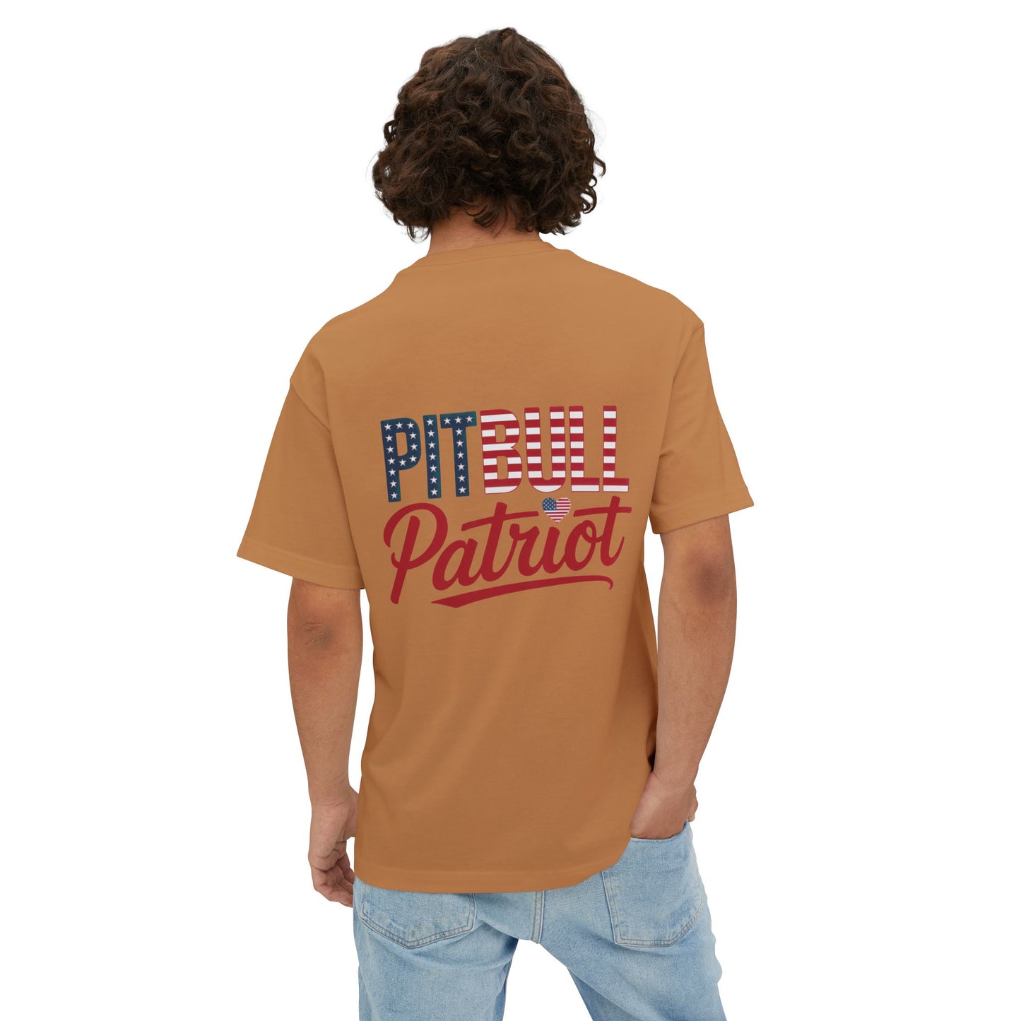 Pitbull Patriot | Bella + Canvas Tee | Double-Sided American Pride Shirt