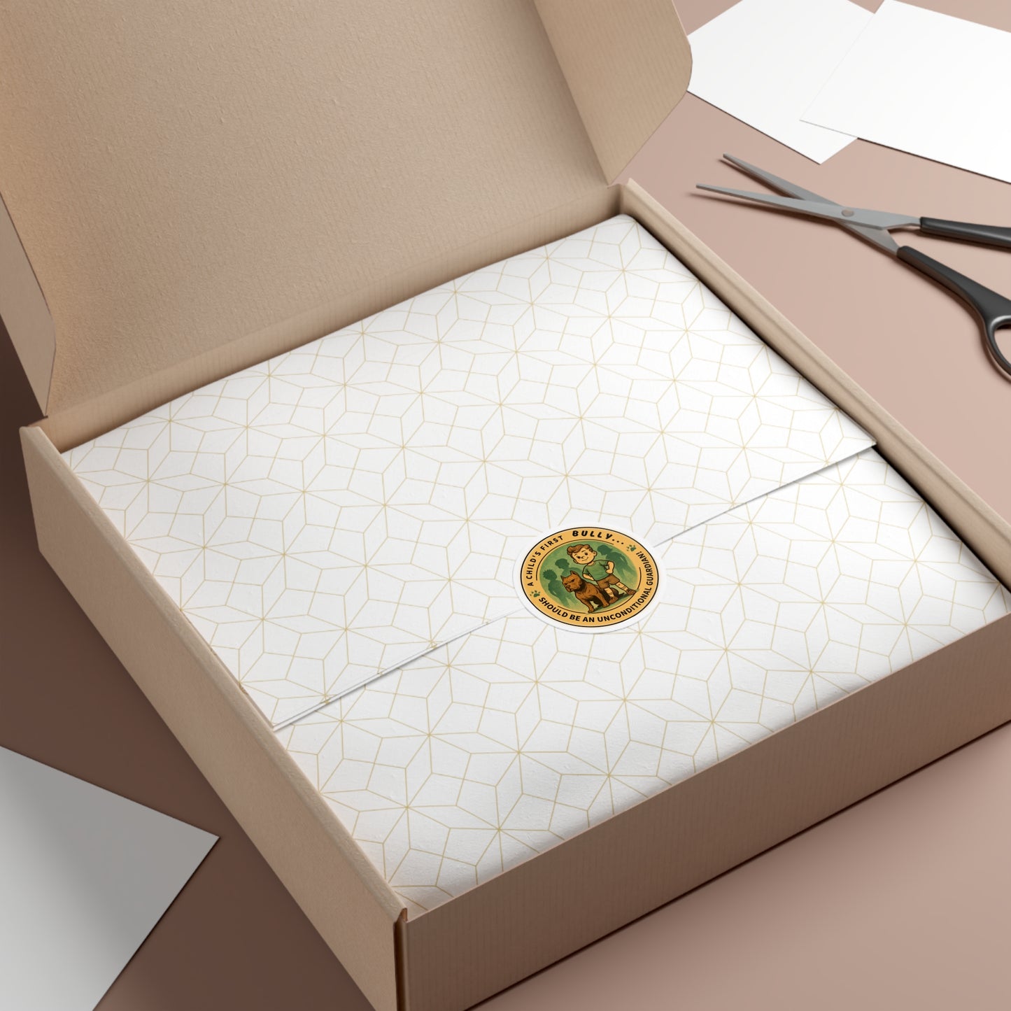 A Child’s First Bully Round Vinyl Sticker