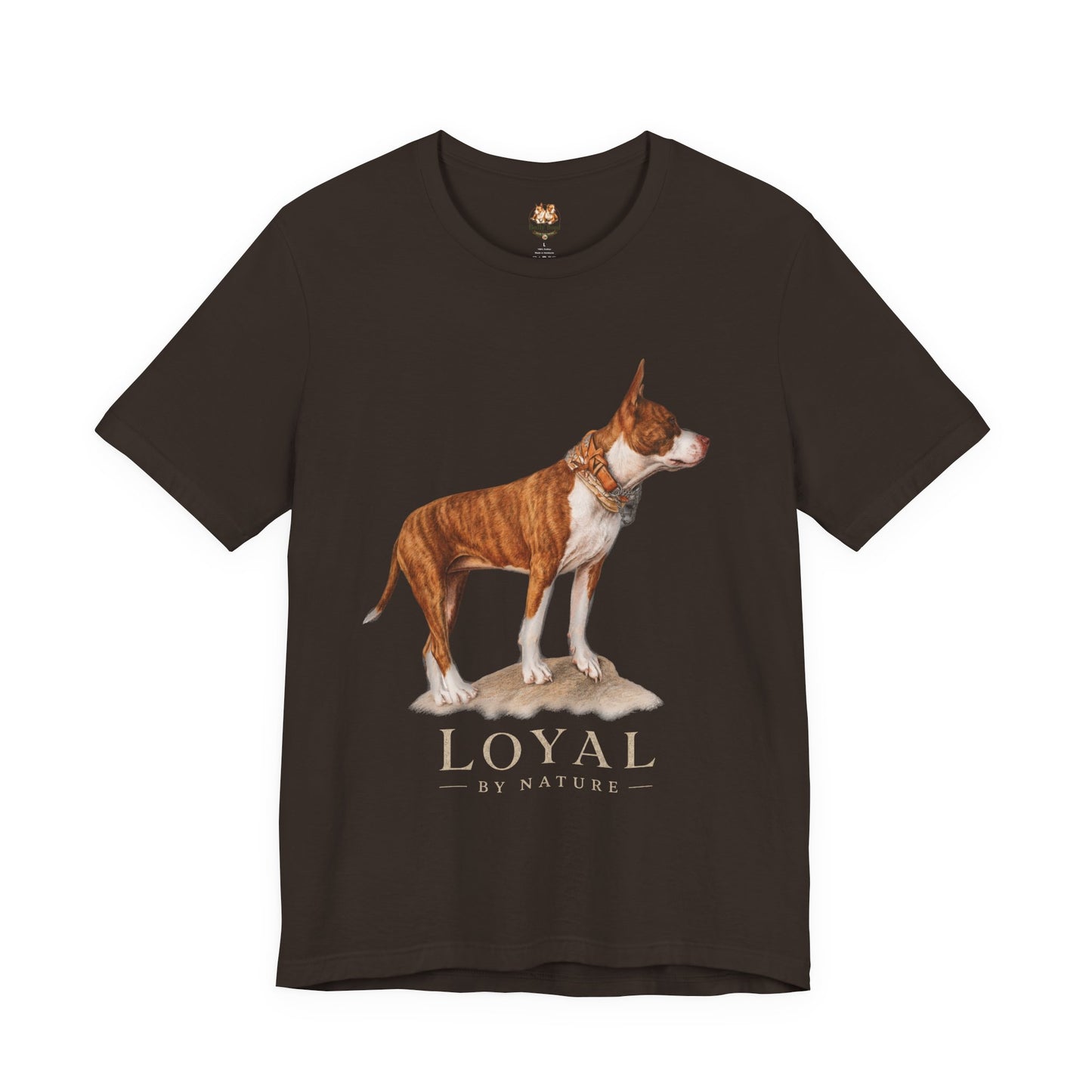 Custom Pit Bull Portrait T-Shirt | Your Dog as a Premium Digital Pencil Sketch | Personalized Powerbreed Apparel