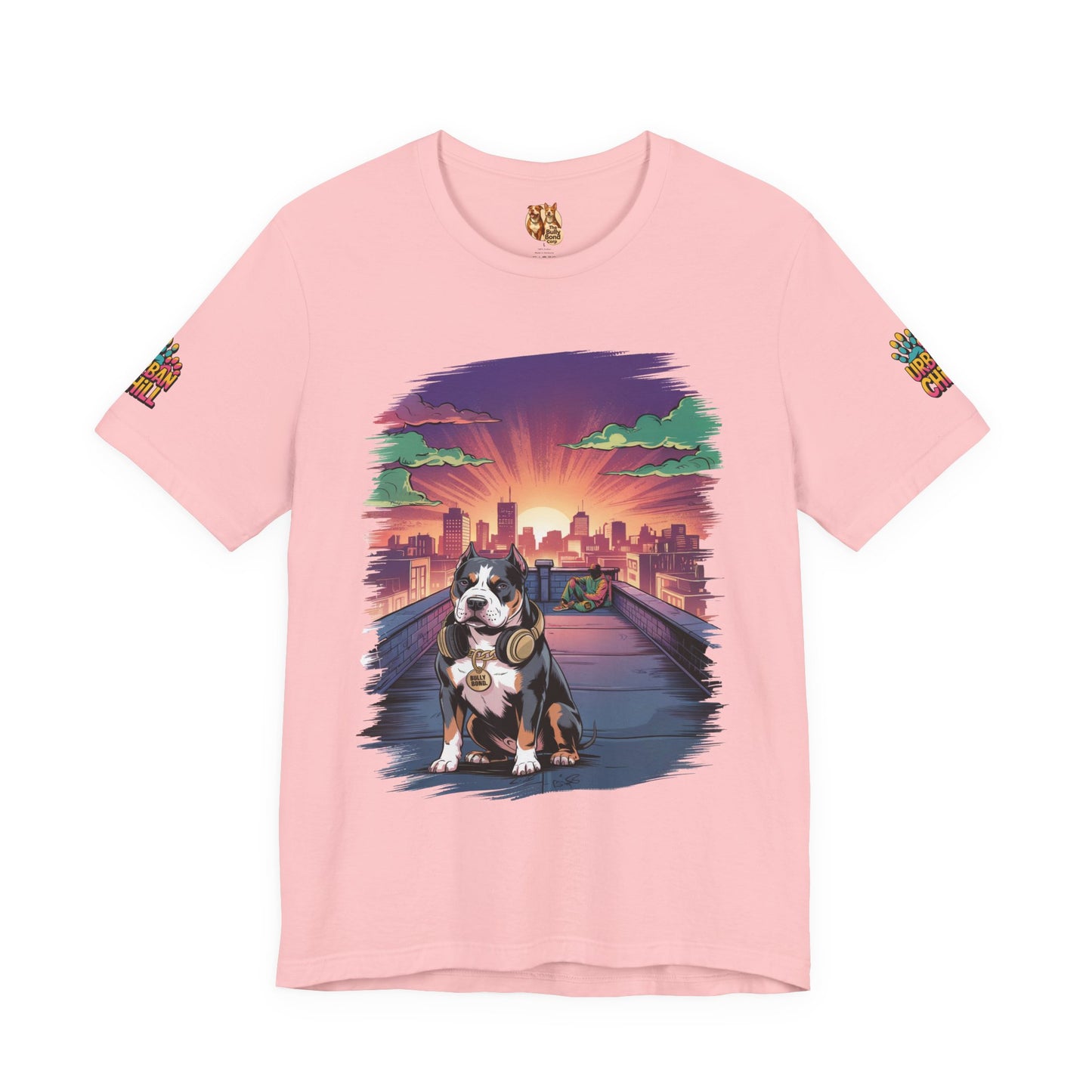 Urban Chill Rooftop Premium Graphic Tee – Multi-Print Bella+Canvas 3001