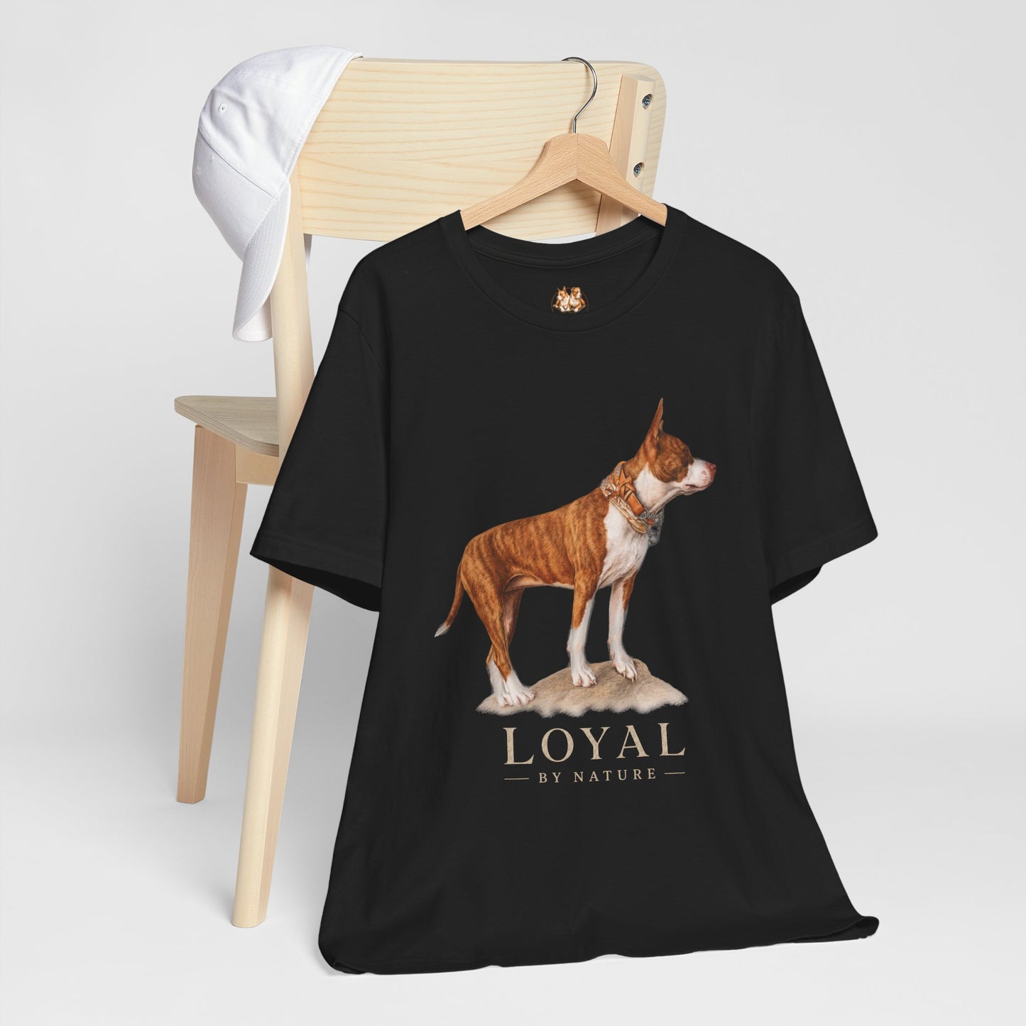 Custom Pit Bull Portrait T-Shirt | Your Dog as a Premium Digital Pencil Sketch | Personalized Powerbreed Apparel