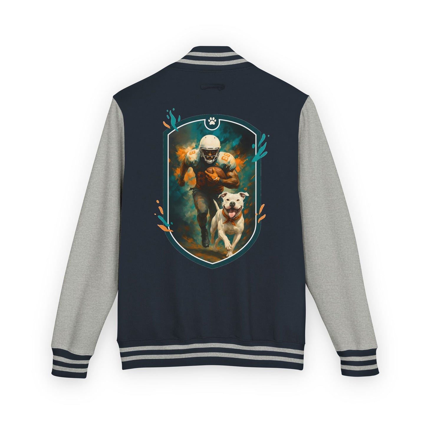 Gridiron Guardian Letterman Jacket – Powerbreed Football Crest Edition