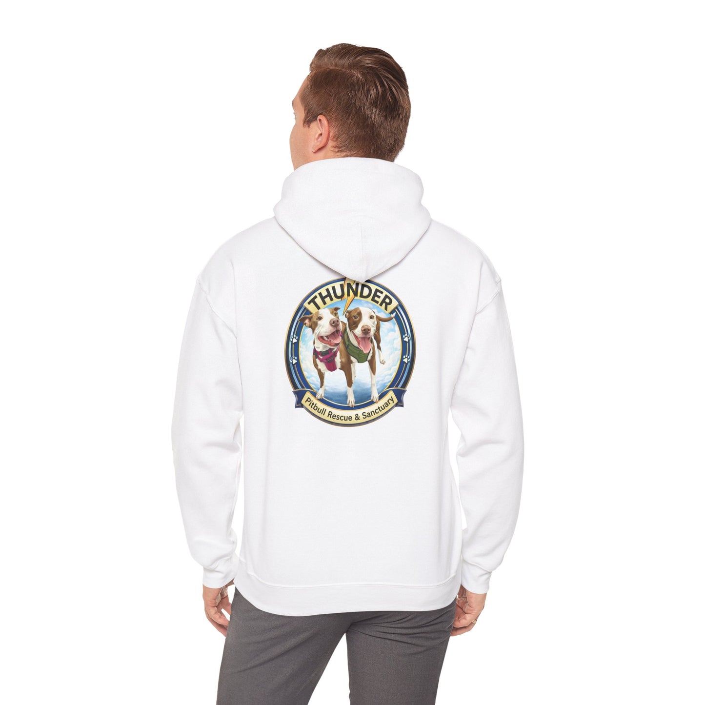Thunder Pitbull Rescue & Sanctuary Hoodie | Custom Pitbull Apparel | Dog Rescue Hoodie
