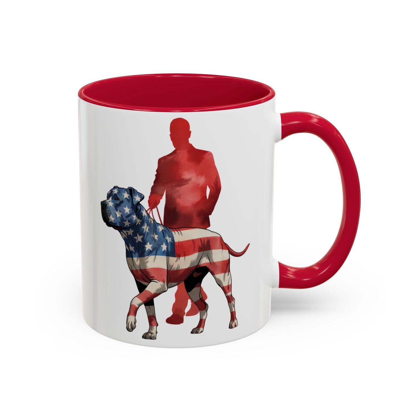 Pitbull Patriot Mug – American Flag Dog Lovers Coffee Cup