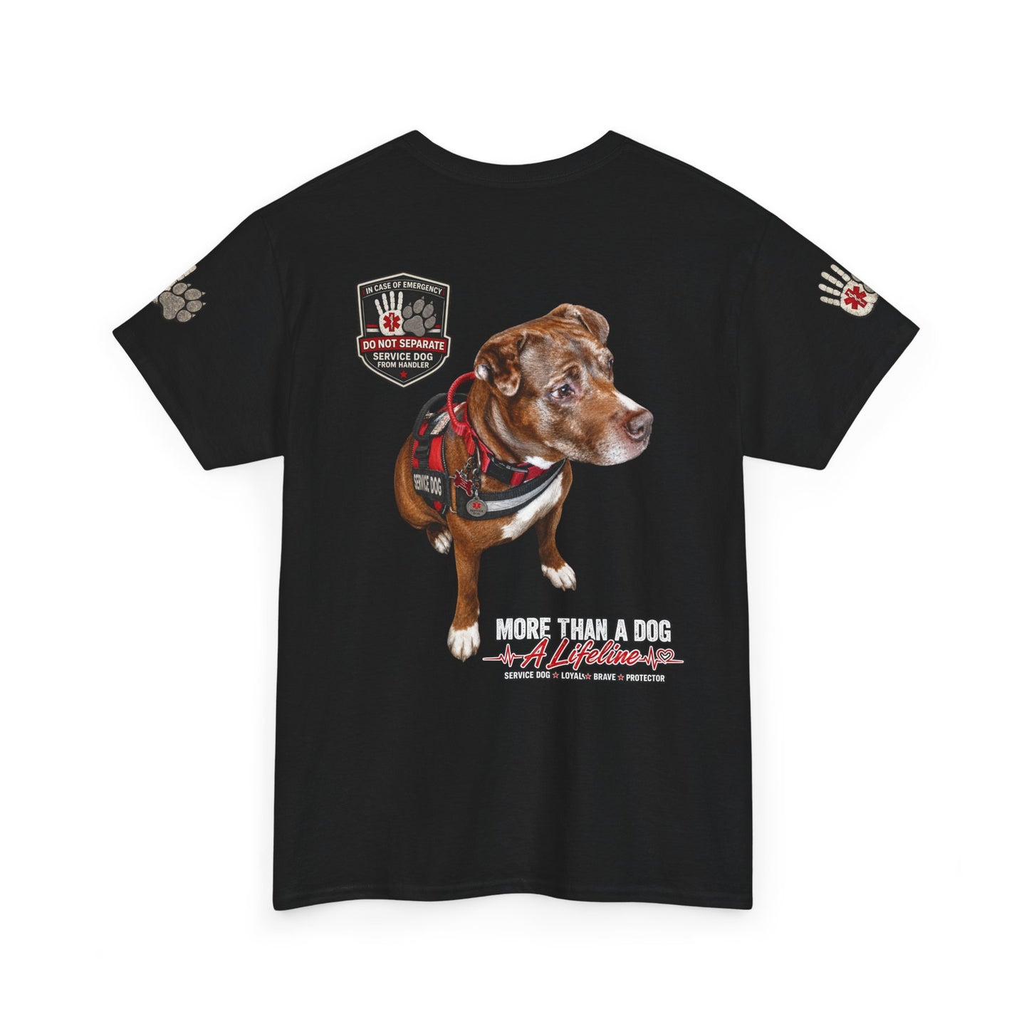 Custom Service Dog Alert T-Shirt | Personalized Working Dog Apparel | The Bully Bond Corp