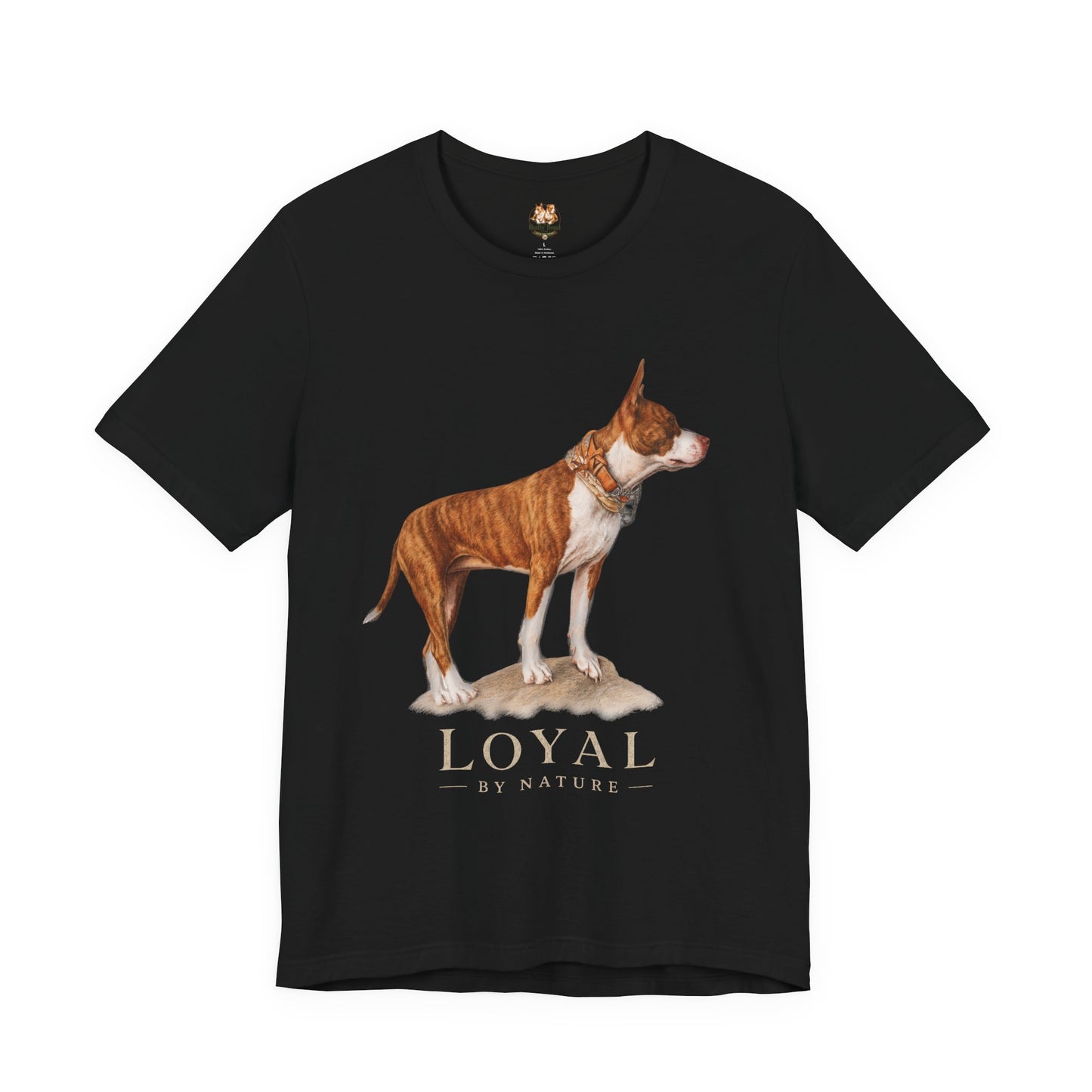 Custom Pit Bull Portrait T-Shirt | Your Dog as a Premium Digital Pencil Sketch | Personalized Powerbreed Apparel