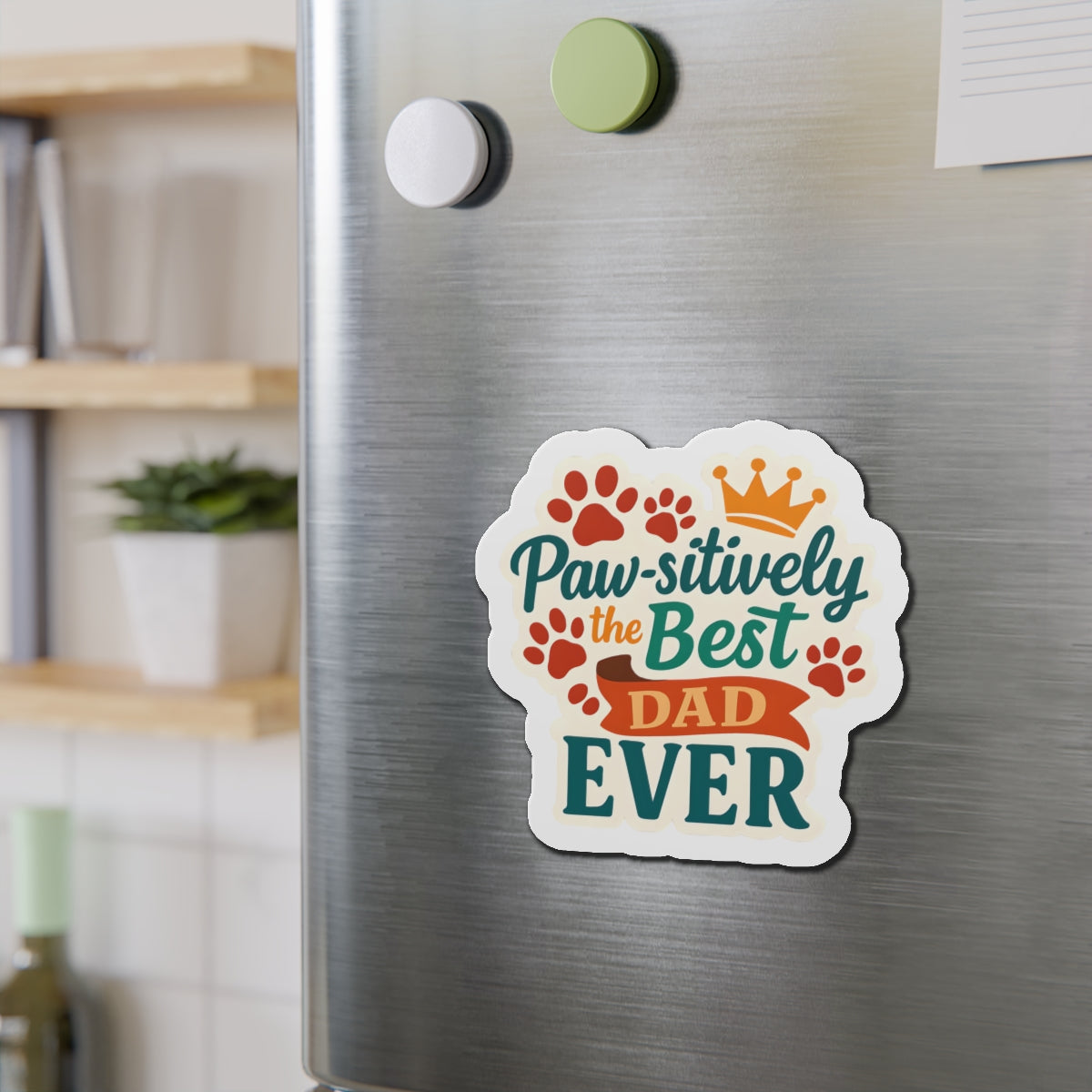 Paw-sitively The Best Dad Ever Magnet | Dog Lover Father’s Day Gift
