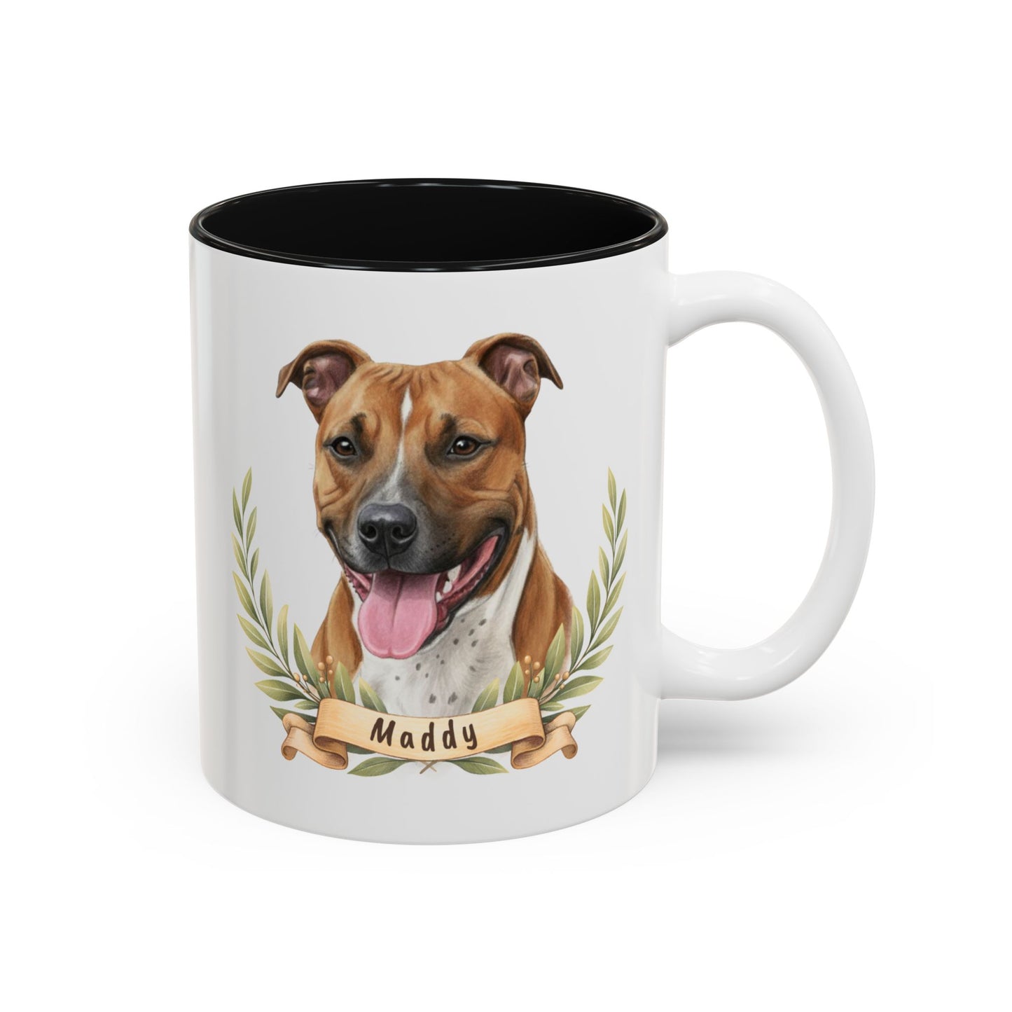 Personalized Dog Mug – Custom Digital Pencil Sketch Portrait (Ladies’ Edition – Bonded for Life)