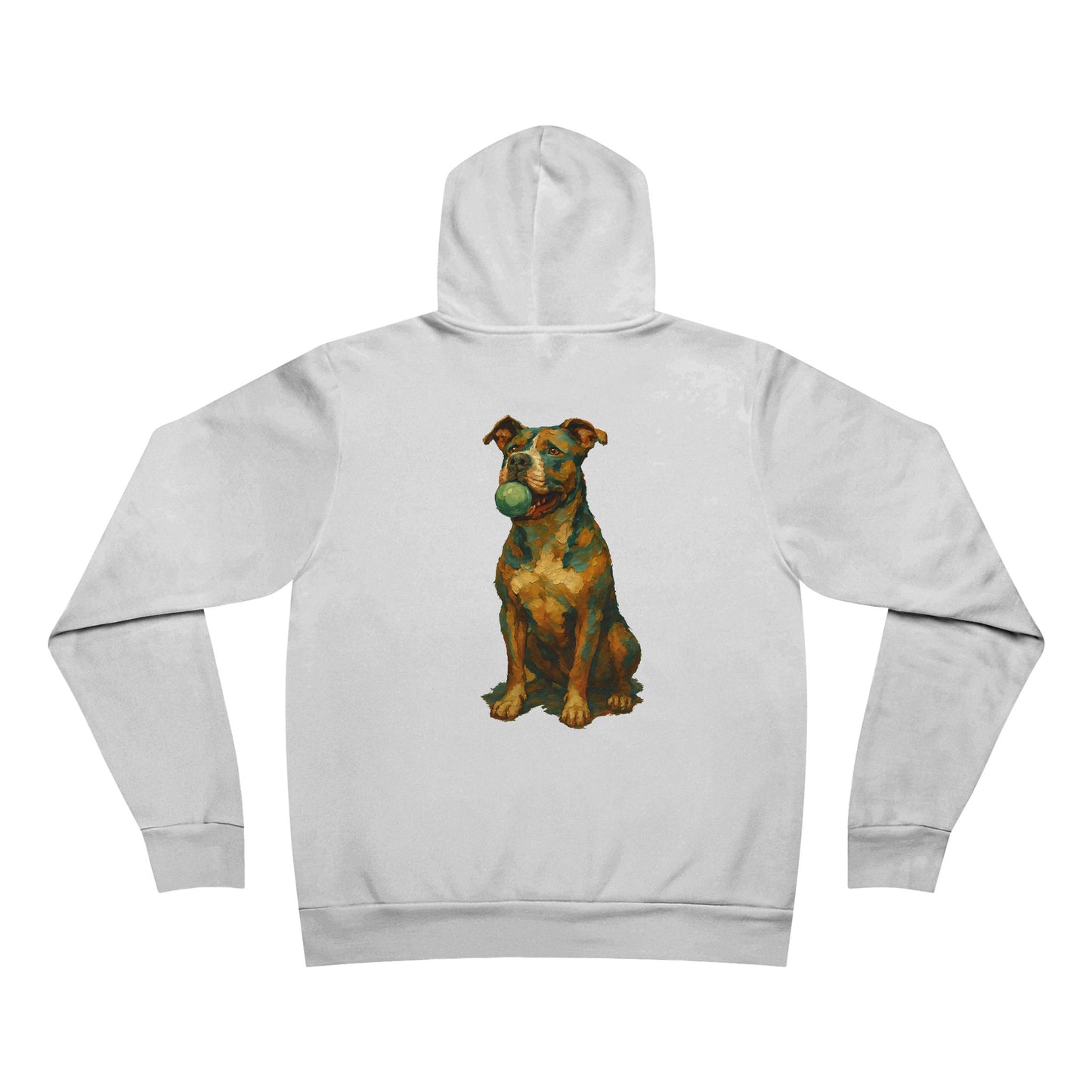 Paw-sitivley the Best Dog Dad Hoodie – Pit Bull Art Design