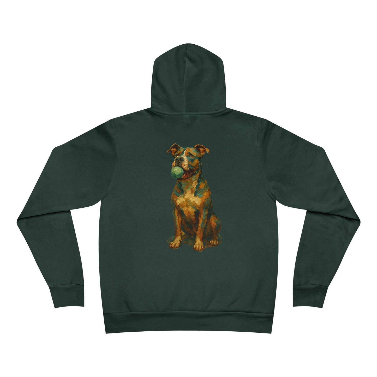 Paw-sitivley the Best Dog Dad Hoodie – Pit Bull Art Design