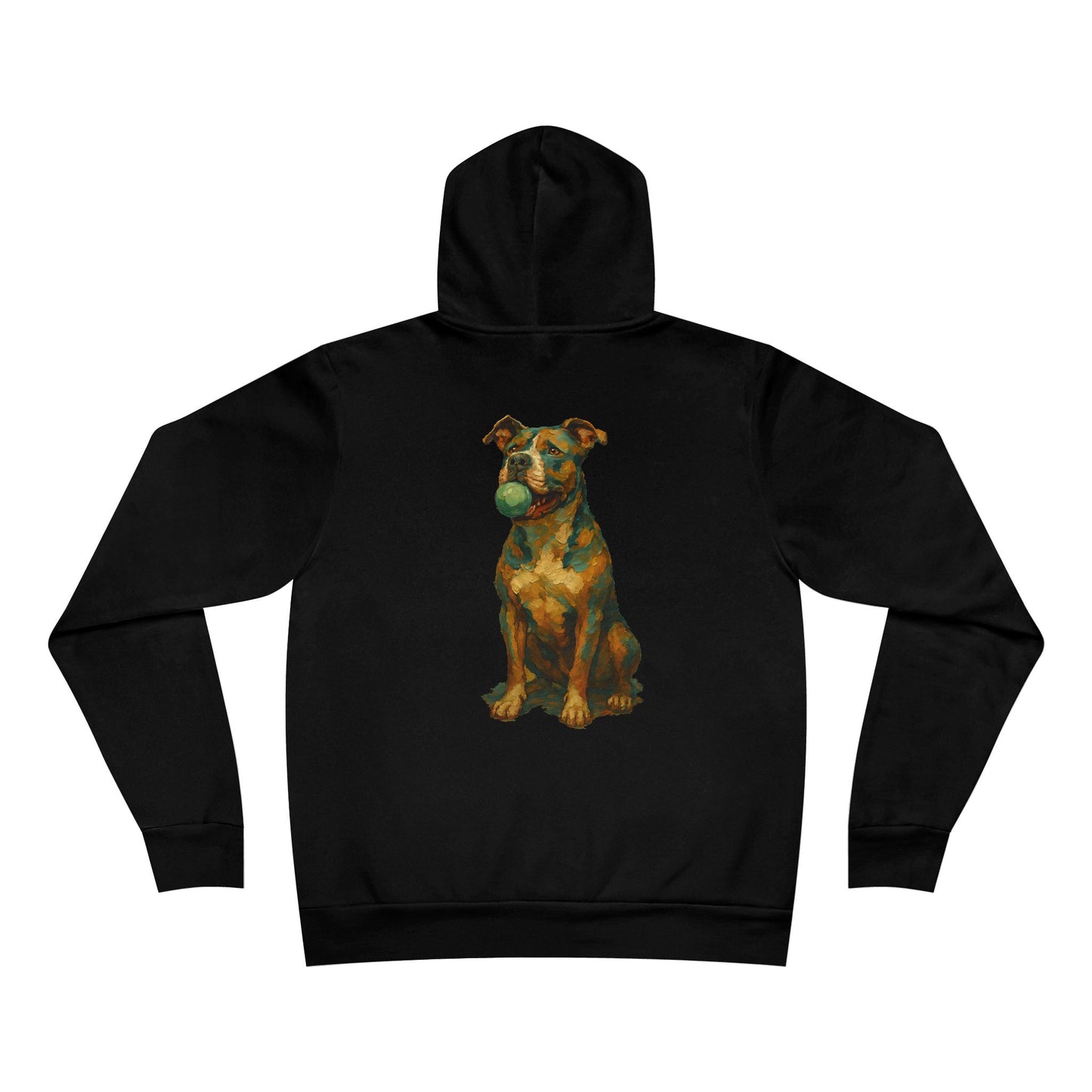 Paw-sitivley the Best Dog Dad Hoodie – Pit Bull Art Design
