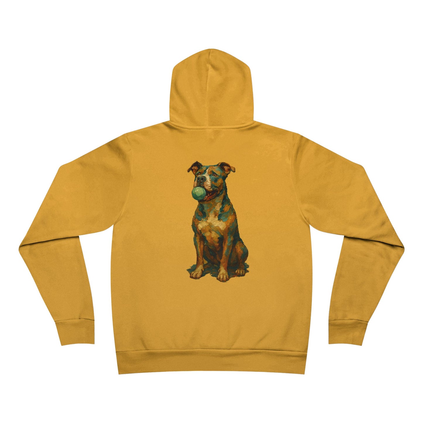 Paw-sitivley the Best Dog Dad Hoodie – Pit Bull Art Design
