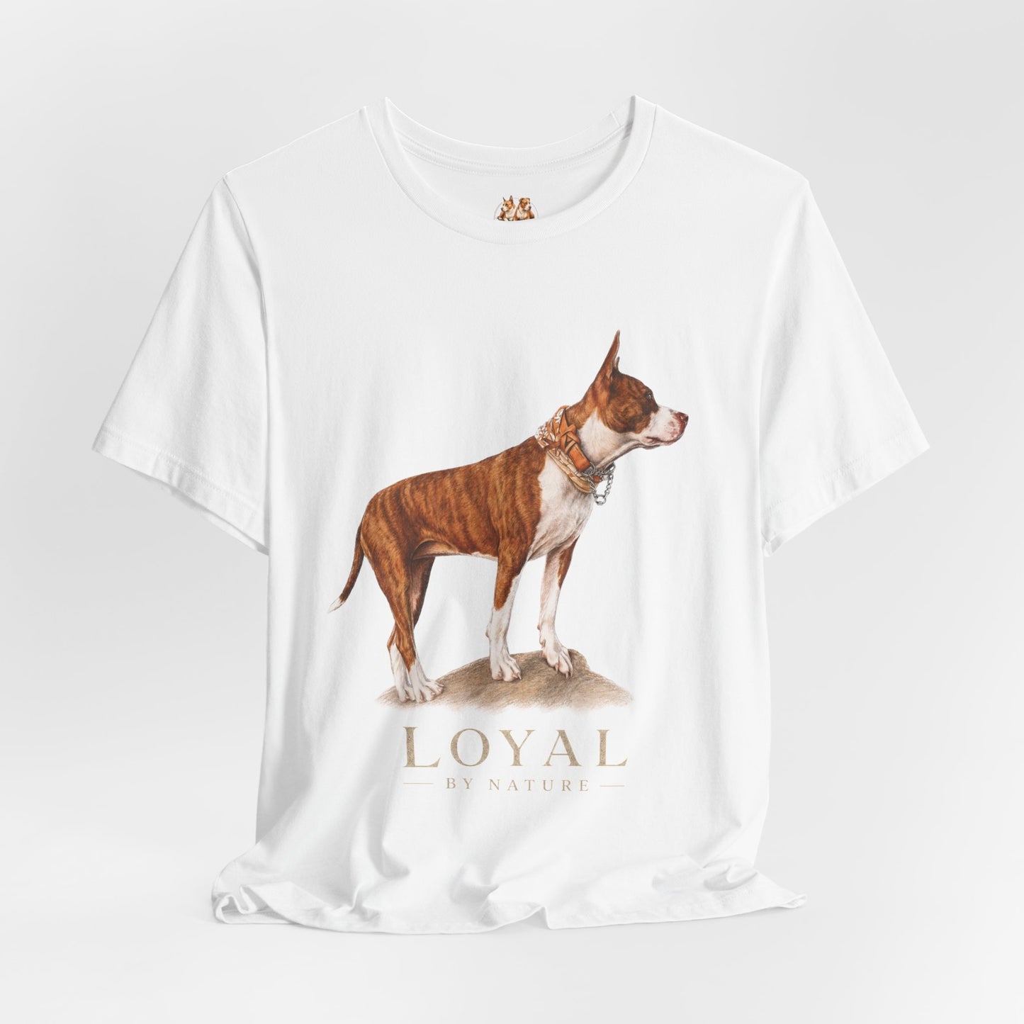 Custom Pit Bull Portrait T-Shirt | Your Dog as a Premium Digital Pencil Sketch | Personalized Powerbreed Apparel