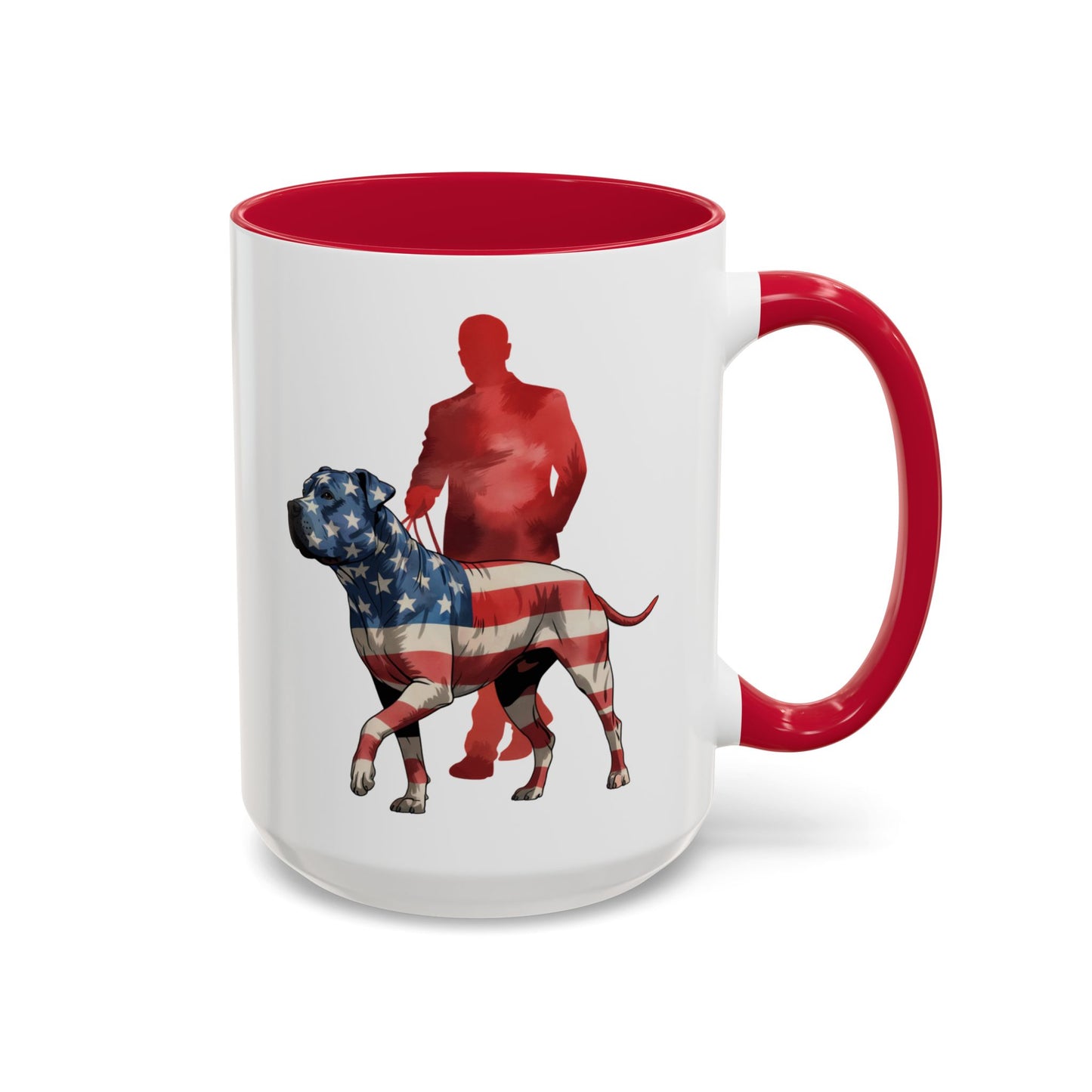 Pitbull Patriot Mug – American Flag Dog Lovers Coffee Cup