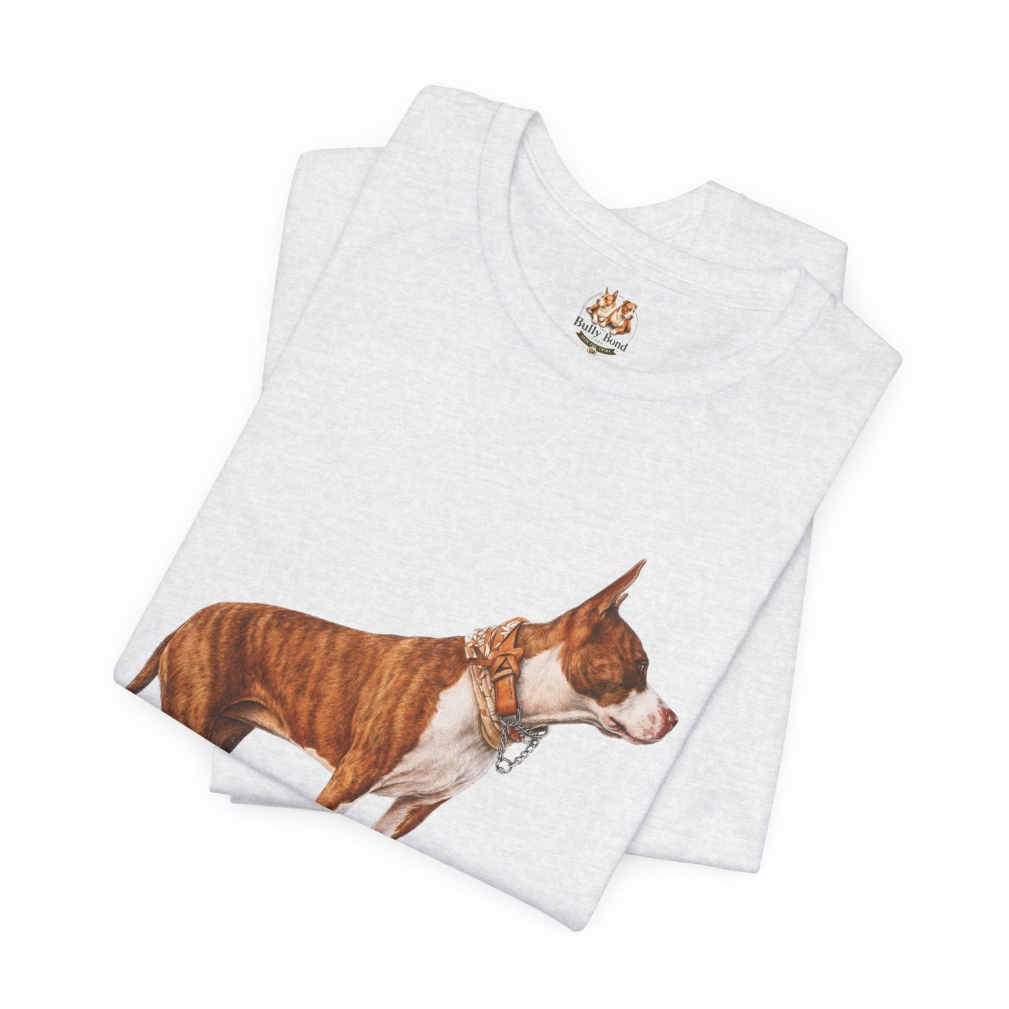 Custom Pit Bull Portrait T-Shirt | Your Dog as a Premium Digital Pencil Sketch | Personalized Powerbreed Apparel